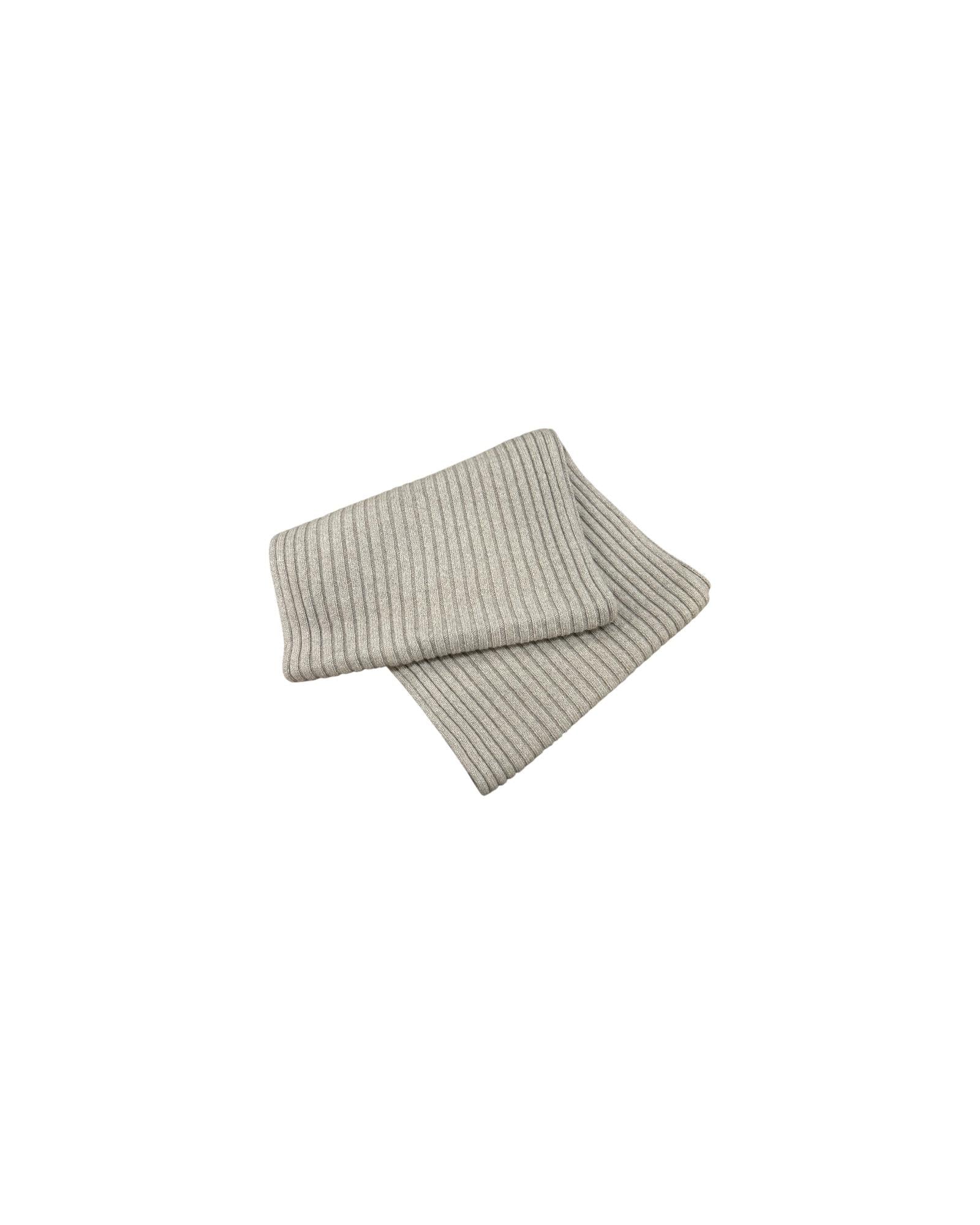 Sciarpa in cashmere a coste Brown SCIARPA COSTA BROWN OPIFICIO MARECHIARO