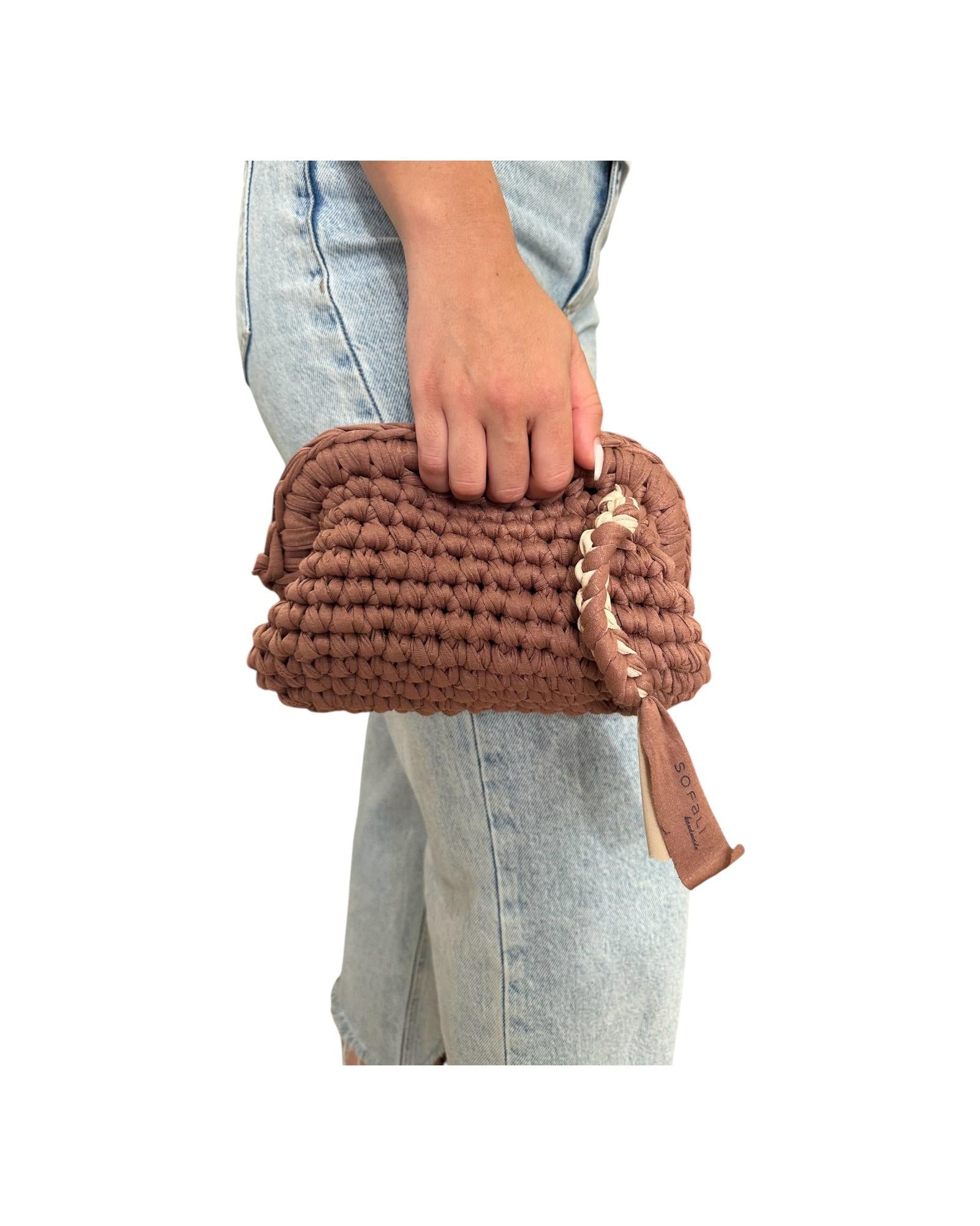 Clutch Bag Sofalina media Nocciola SOFALINA NOCCIOLA SOFALI'