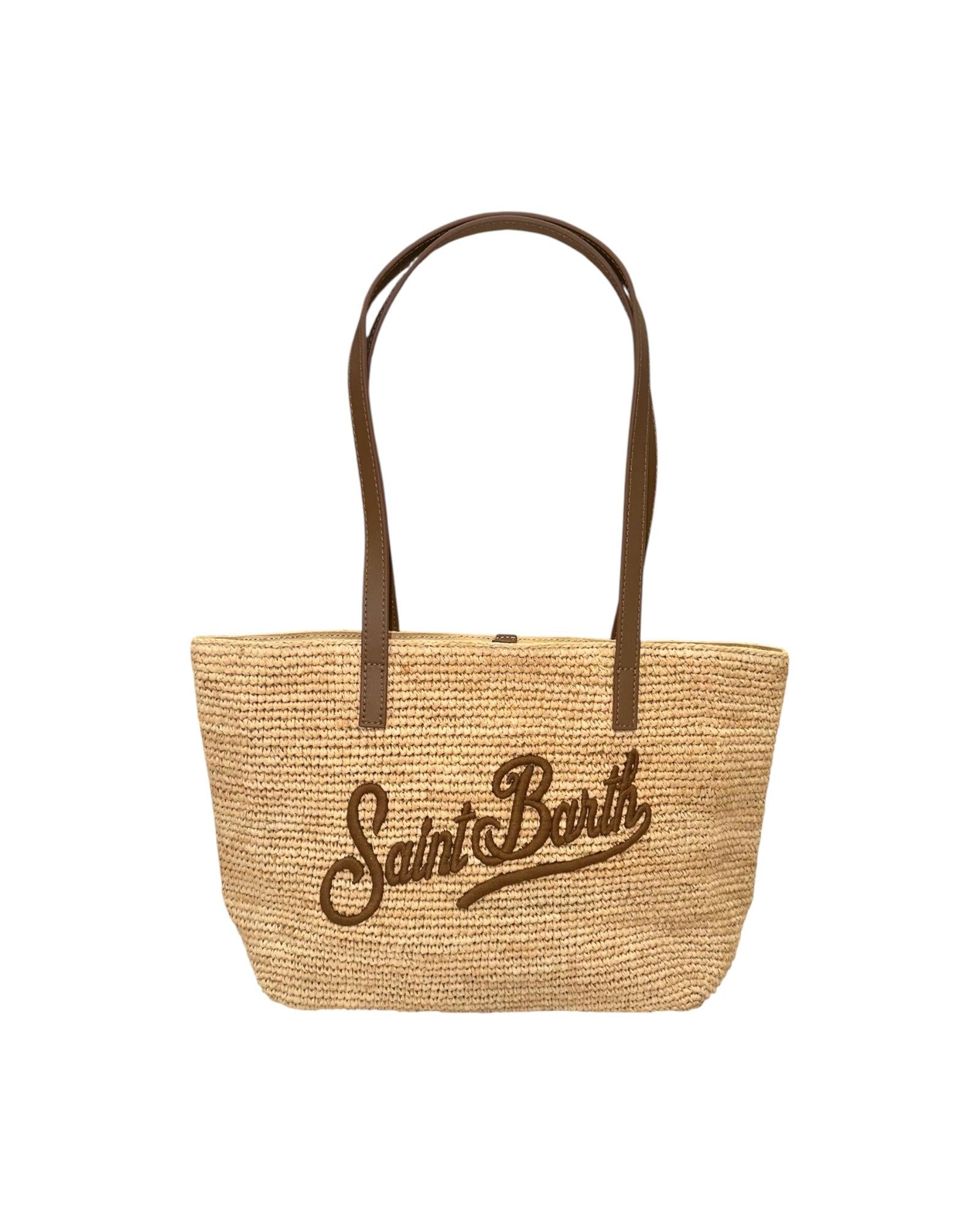 Rafia City Mid Bag beige RAFC002 01319H MC2 SAINT BARTH
