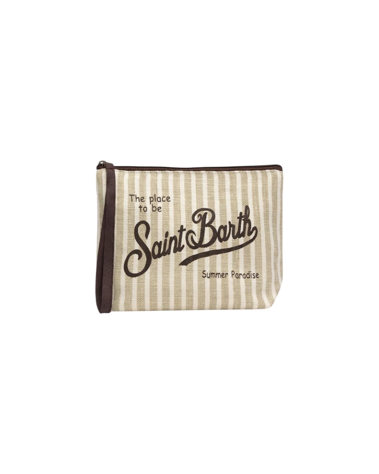 Pochette Aline in lino a righe ALI0004 01922H MC2 SAINT BARTH