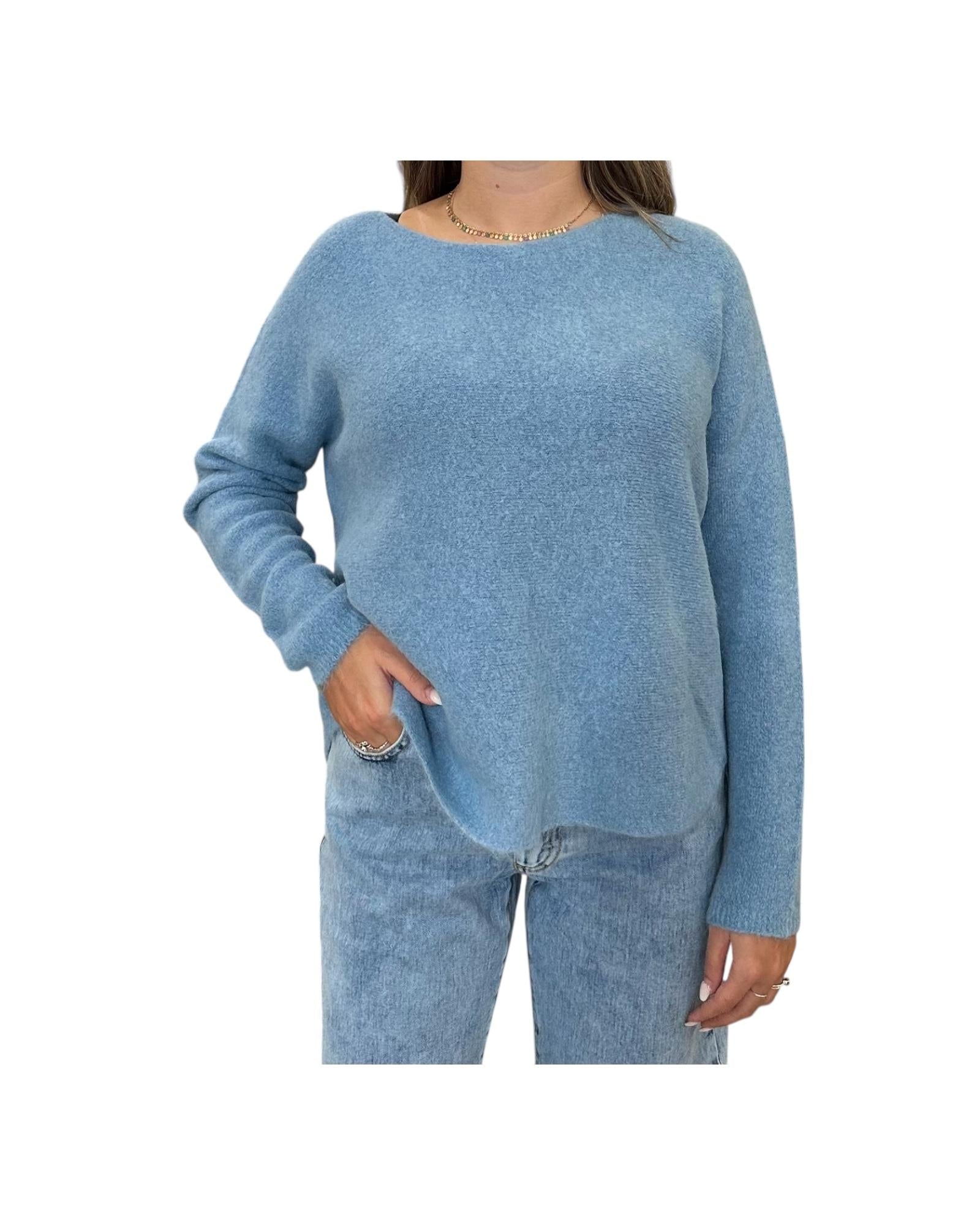 Maglione girocollo Acqua marina M61 827 20 Floor