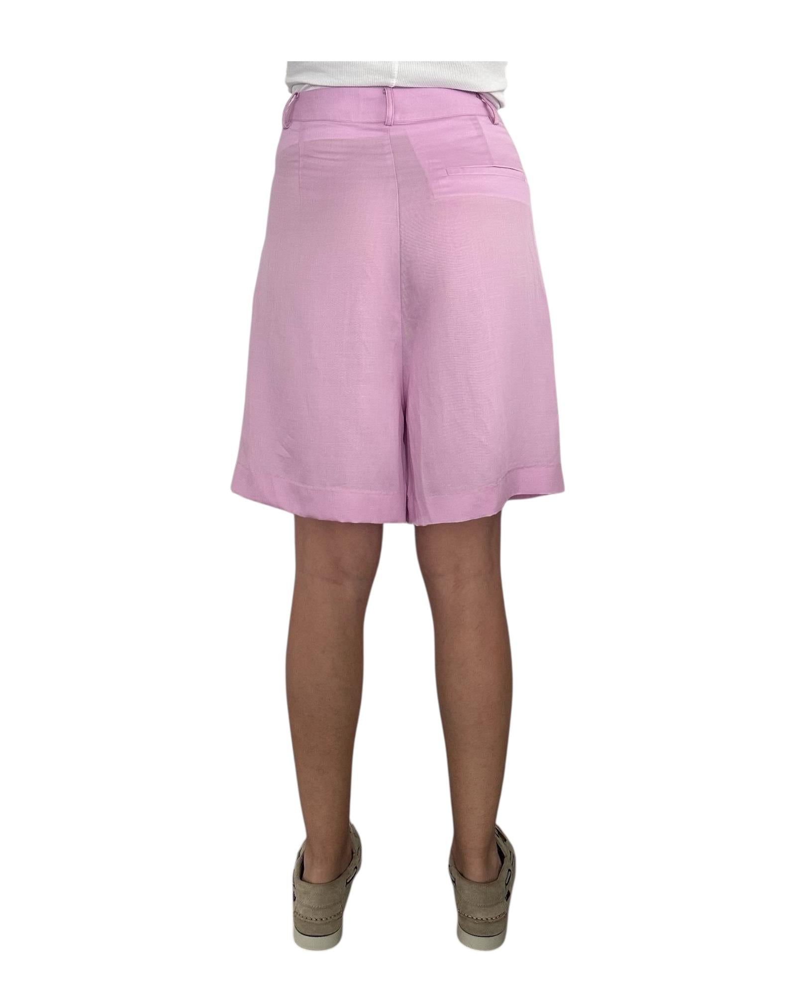 Bermuda misto lino Pink SP86 0004 Since're Paris