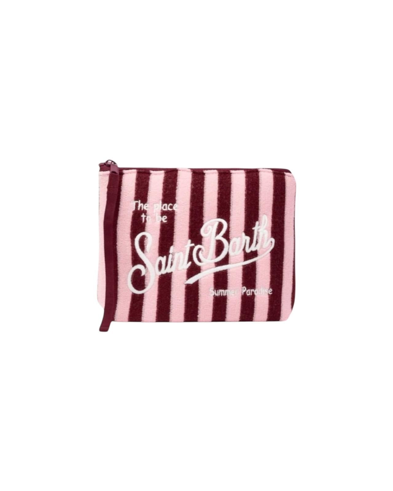Pochette Aline in spugna con motivo a righe ALI0003 00117H MC2 SAINT BARTH