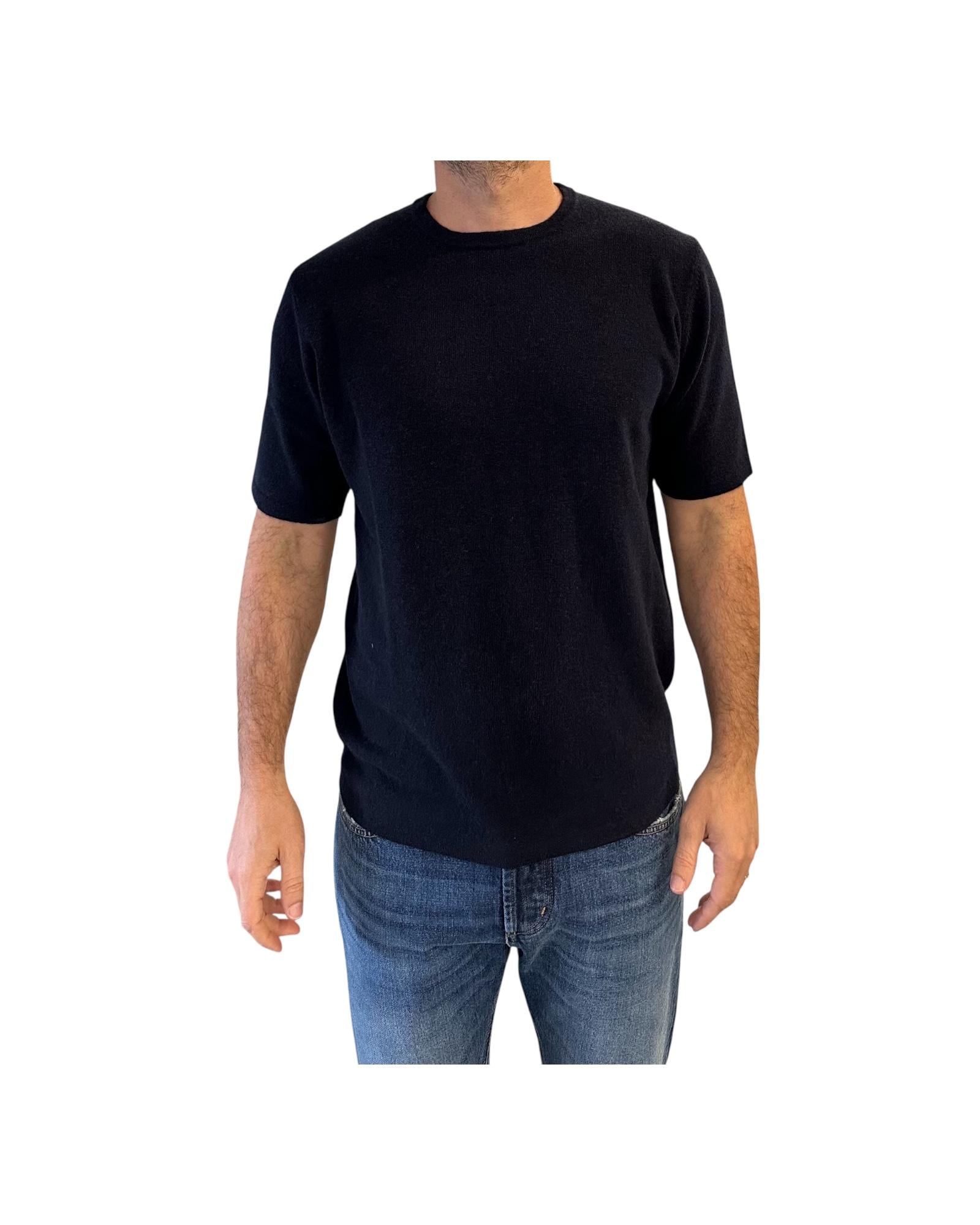 Maglia a maniche corte Blu 0037 23 WOOL&CO