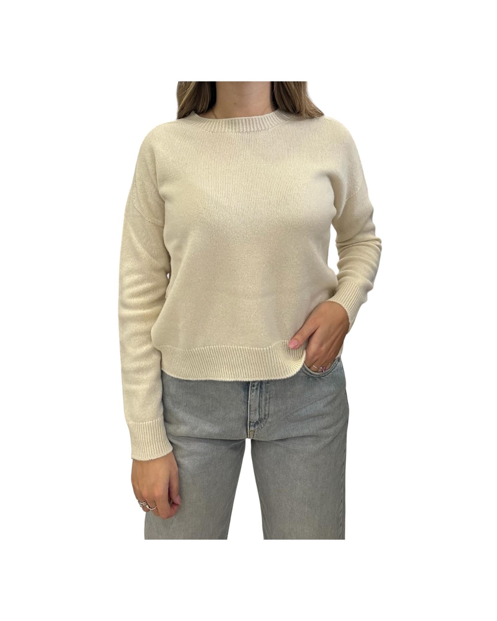 Maglia in cashmere Crema 85880 101 RETOIS
