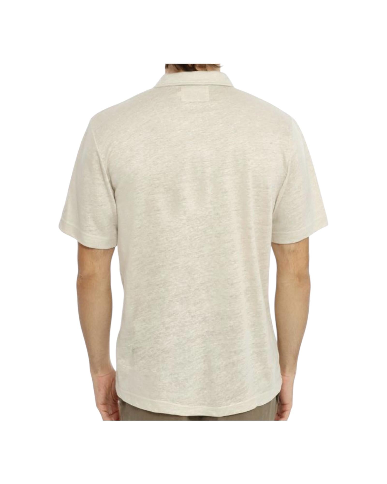 Polo in lino Grain FRS0001 00121H MC2 SAINT BARTH