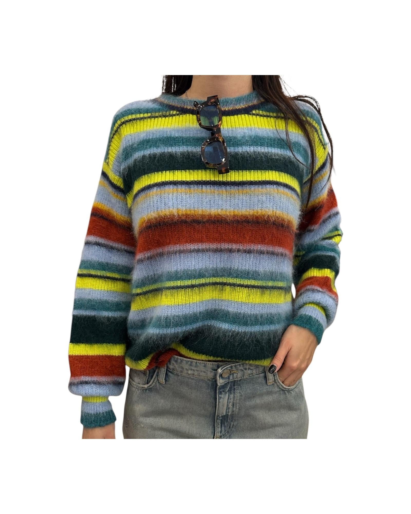 Maglione in mohair Multicolor M12 806 222 Floor