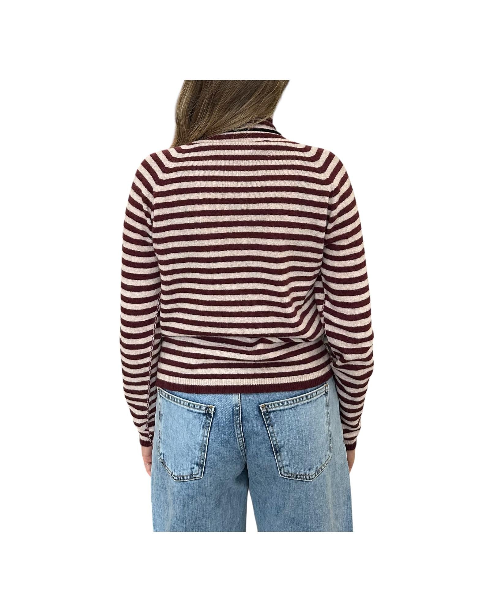 Maglia collo alto in lana Sesamo barolo M39 813 277 Floor