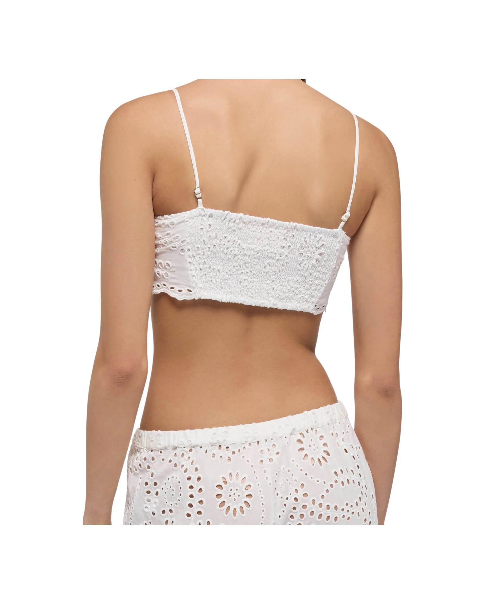 Top Pizzo San Gallo bianco FLD0001 04071H MC2 SAINT BARTH