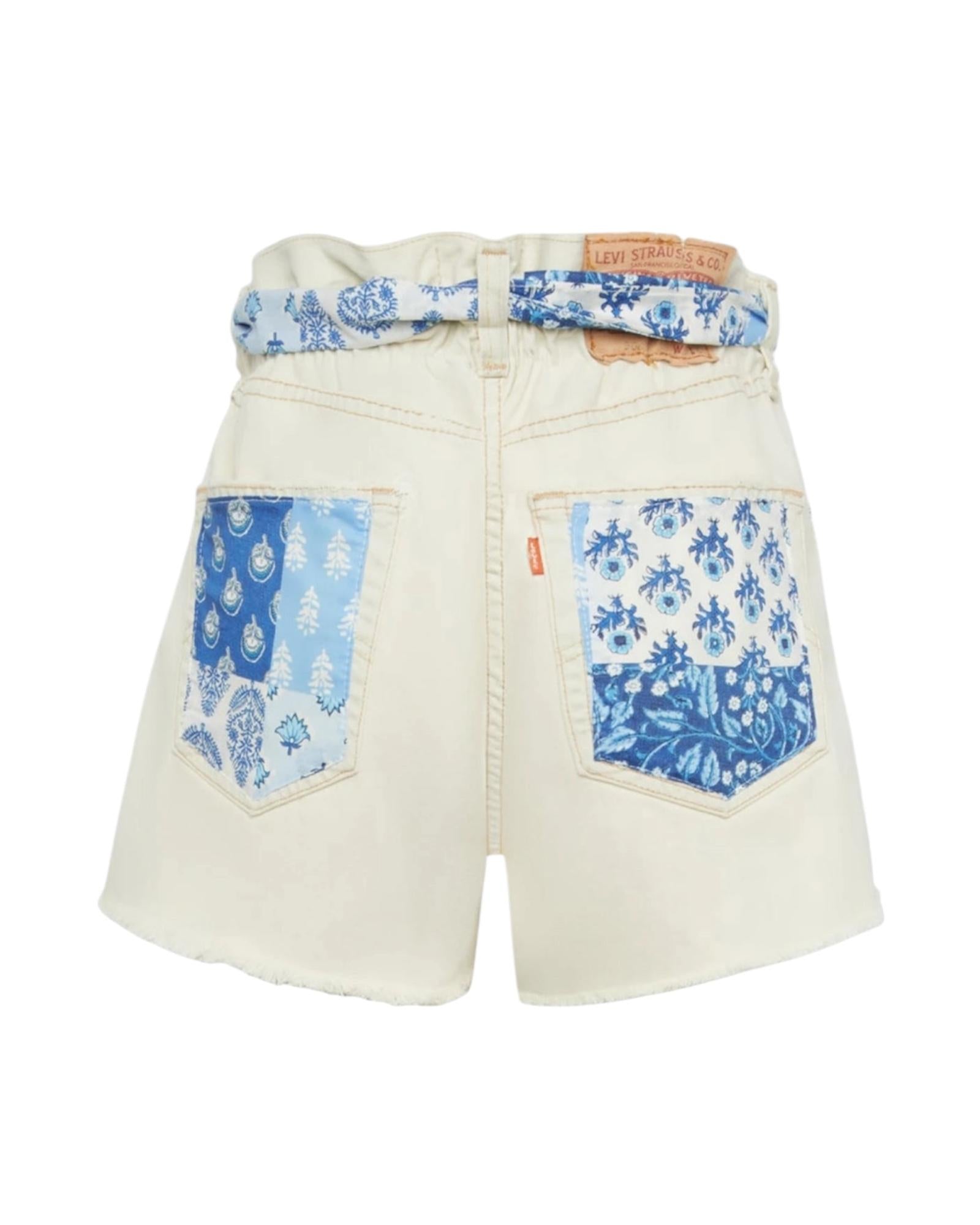 Shorts Arizona in Denim Upcycled con Patch ARZ0001 06519H MC2 SAINT BARTH