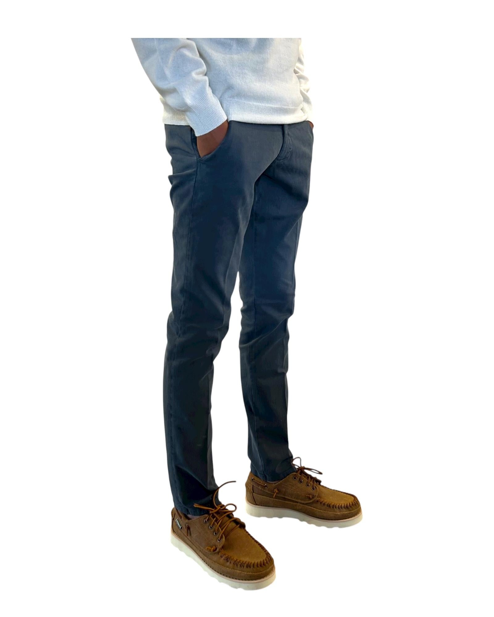 Pantalone New Rolf in gabardina Read dolomite RRU013C8700112 C0238 ROY ROGER'S