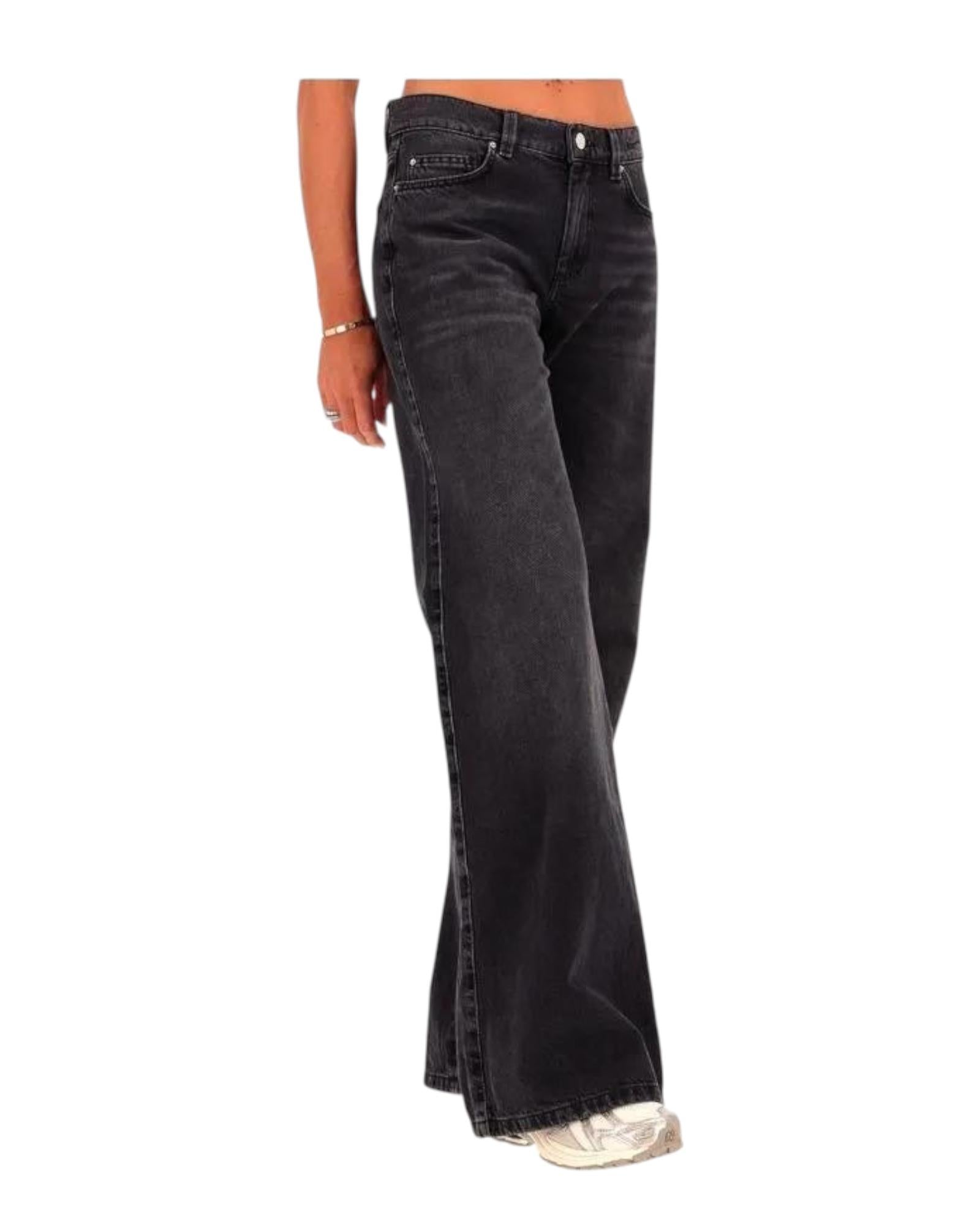 Jeans Wide leg Nero WLEG 005 MARELLA