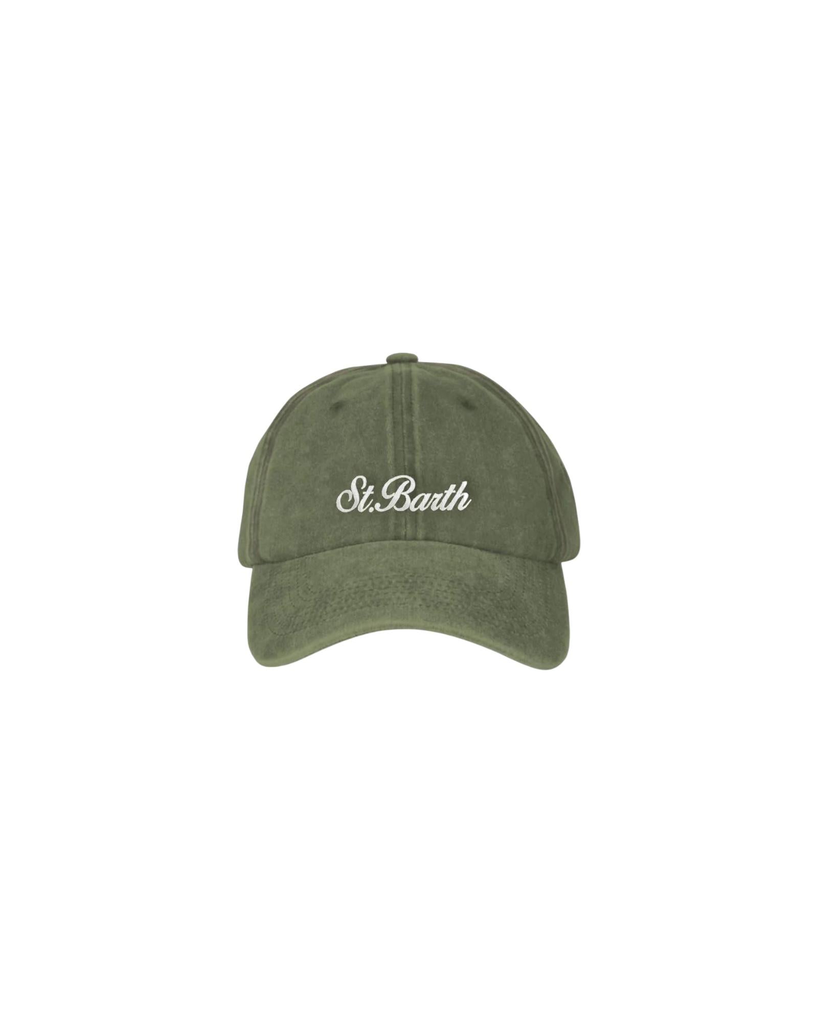 Cappellino Davis in denim verde con ricamo Saint Barth DAS0004 01871H MC2 SAINT BARTH