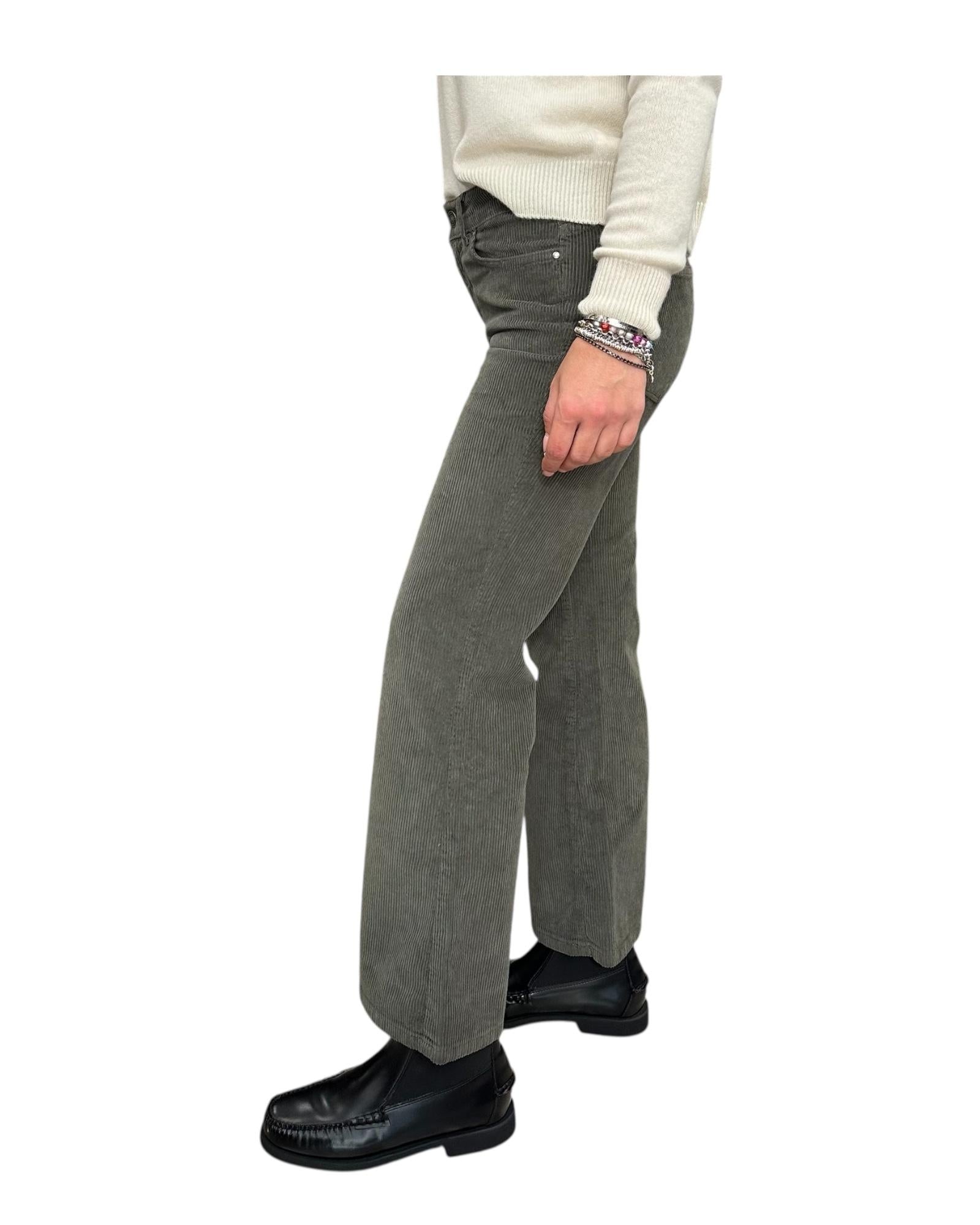 Pantalone Bellona in velluto Militare BELLONA 5 MILITARE God save denim