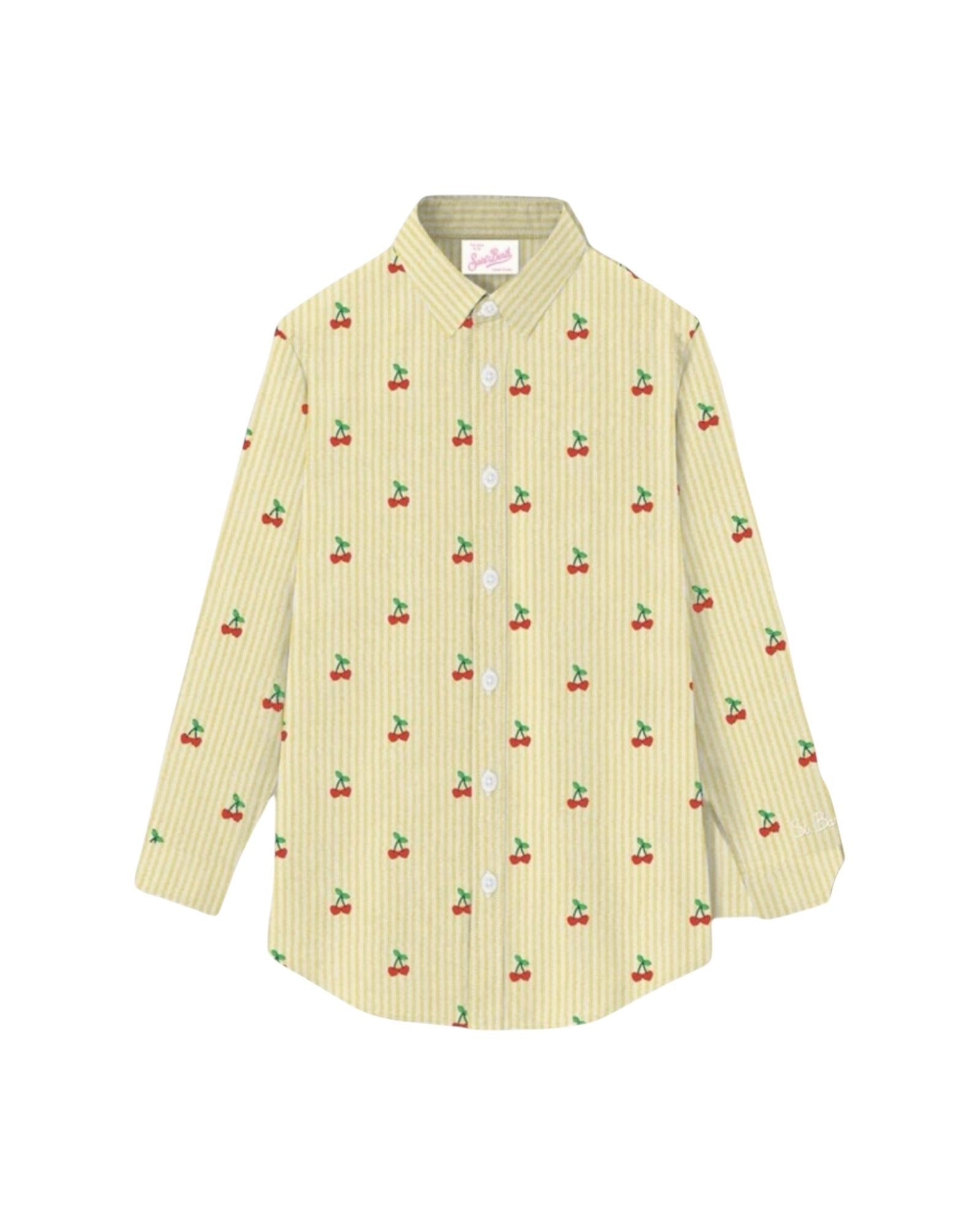 Camicia Brigitte con ricamo ciliegie BRIG001 04070H MC2 SAINT BARTH