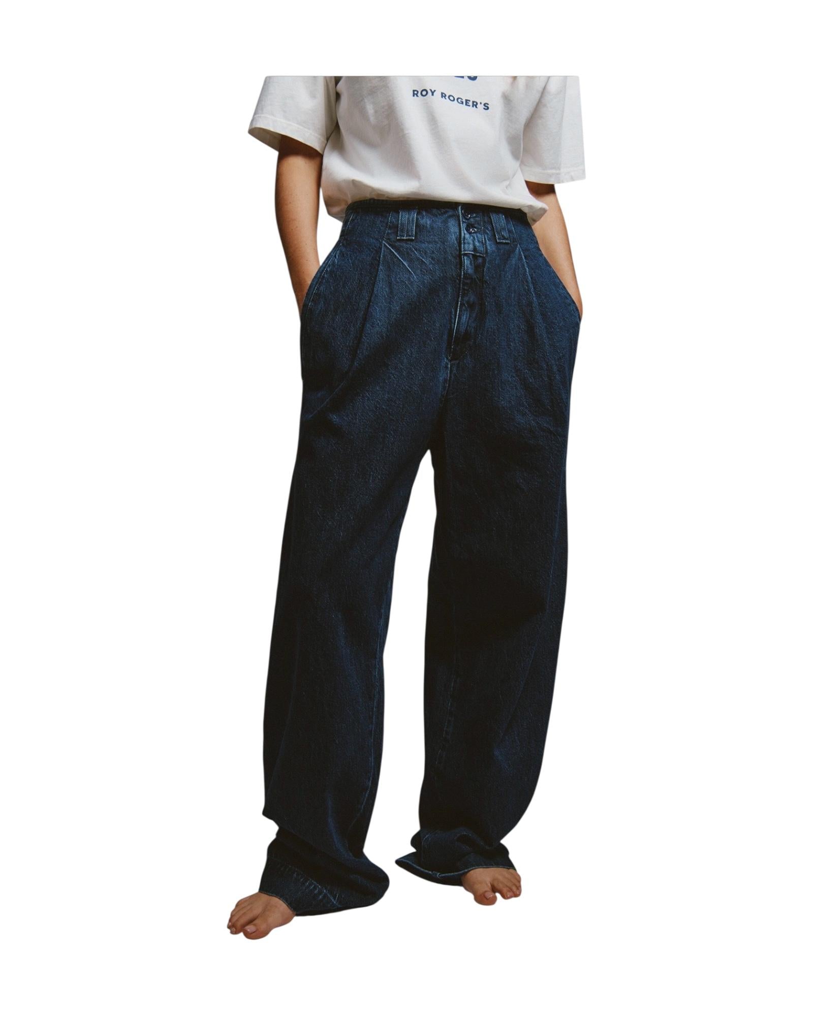 EVA X ROY ROGER'S - Pantalone Eva denim Mid stone RND90351CT311033 C0999 ROY ROGER'S