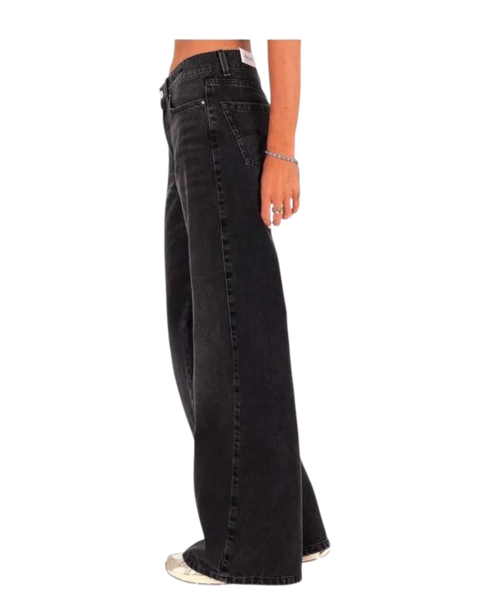 Jeans Wide leg Nero WLEG 005 MARELLA