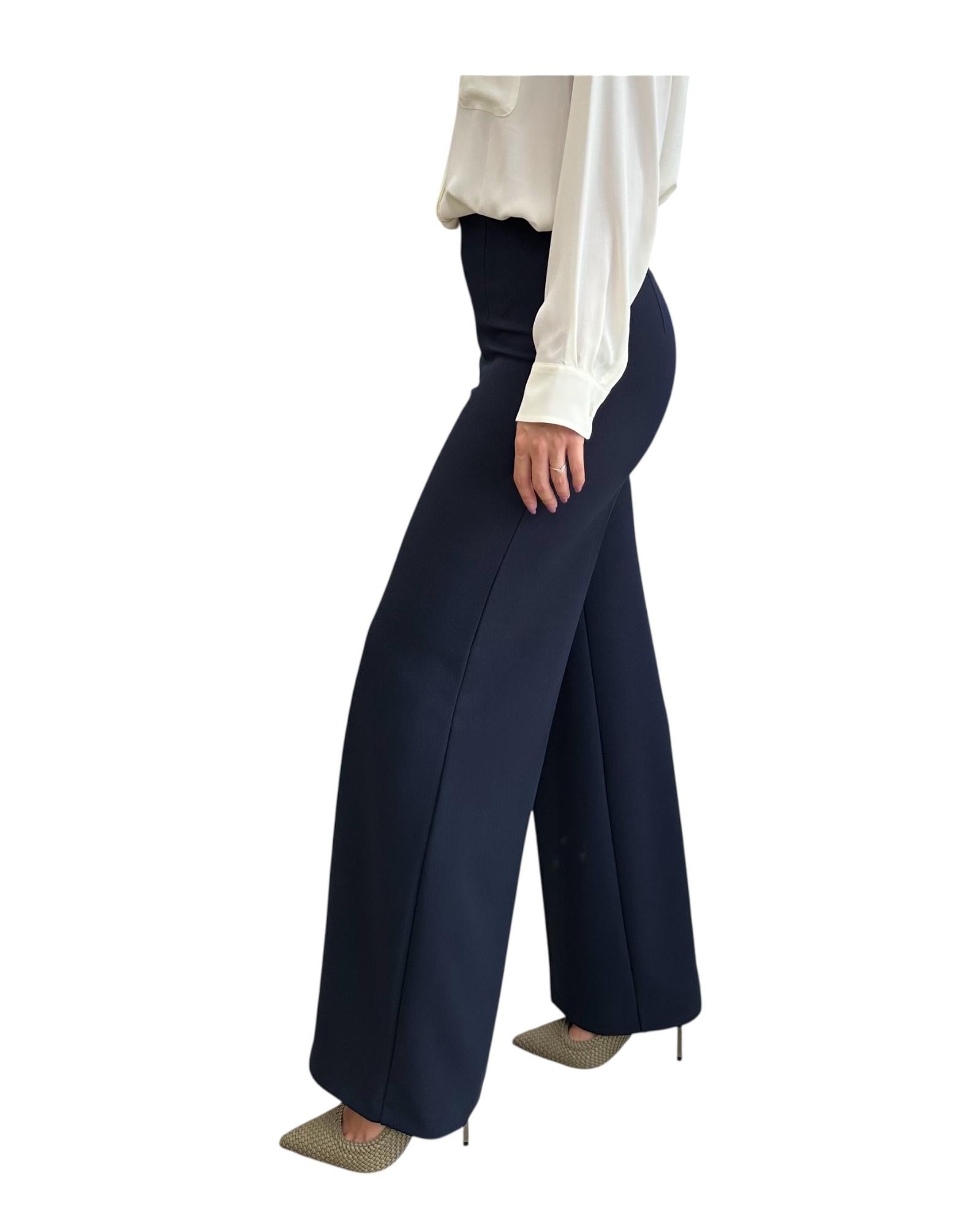 Pantalone a palazzo Blu TF0356 BLU VICOLO