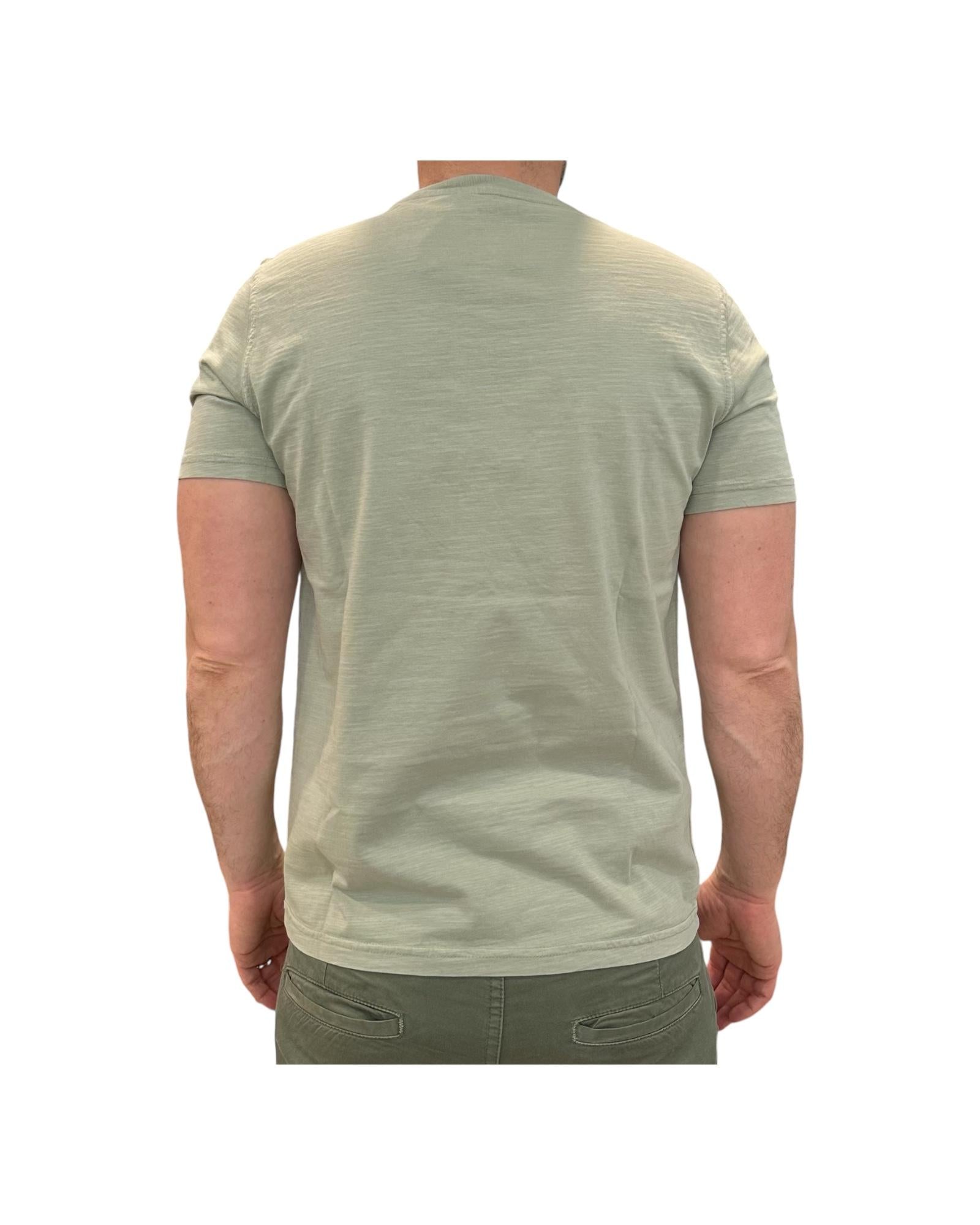 T-shirt uomo Eagle Lake Fiammata senza taschino sage. 1009 SAGE BL'KER