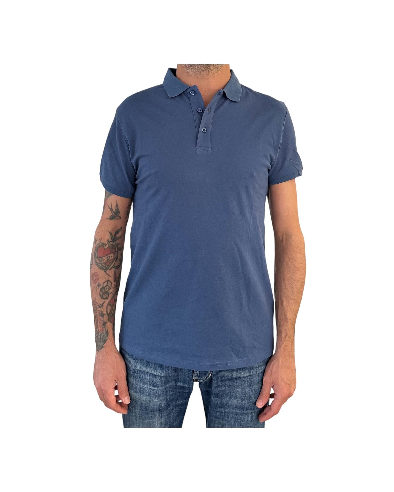 Polo in cotone Blu POLO COTONE BLU RE.VI.VAL