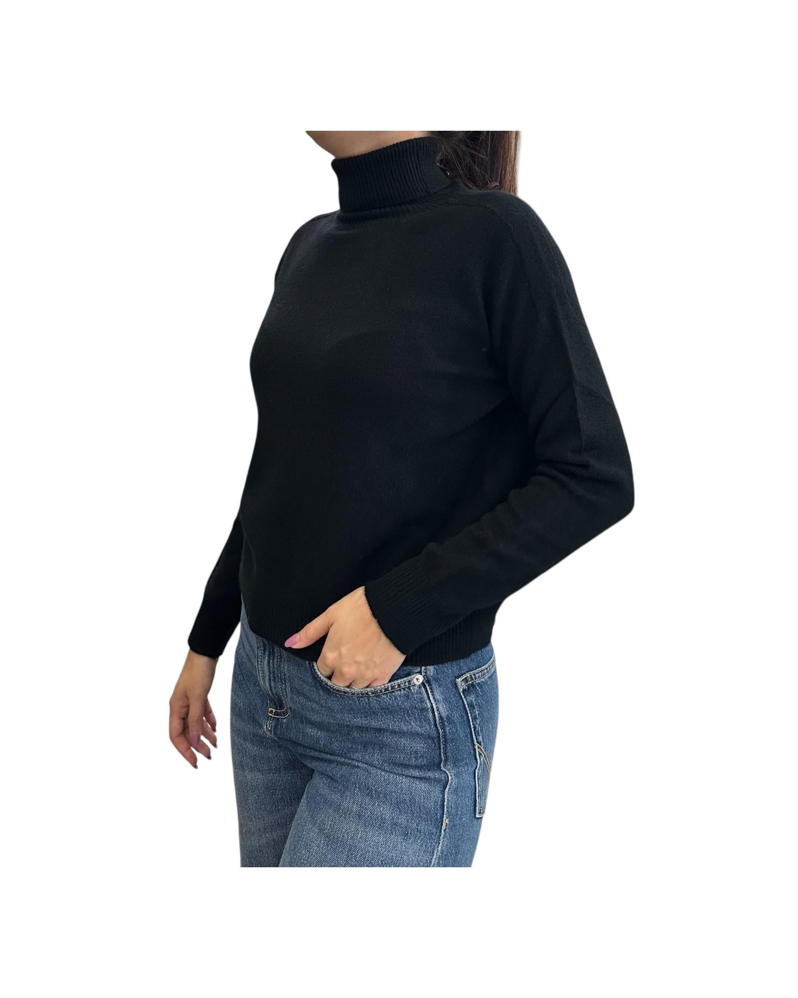 Maglione collo alto in cashmere Nero 85882 121 RETOIS