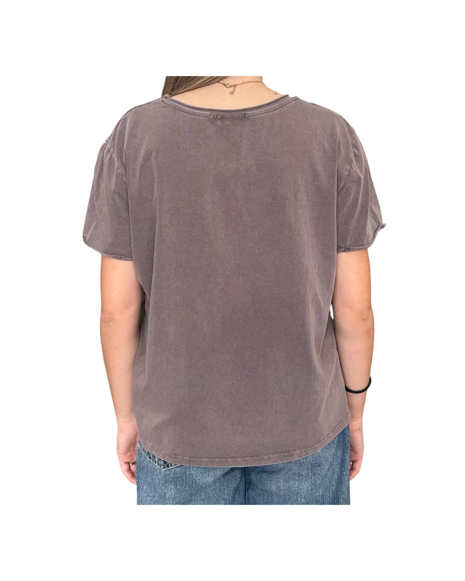 T-shirt in cotone Mauve T10182MA MAUVE RE.VI.VAL