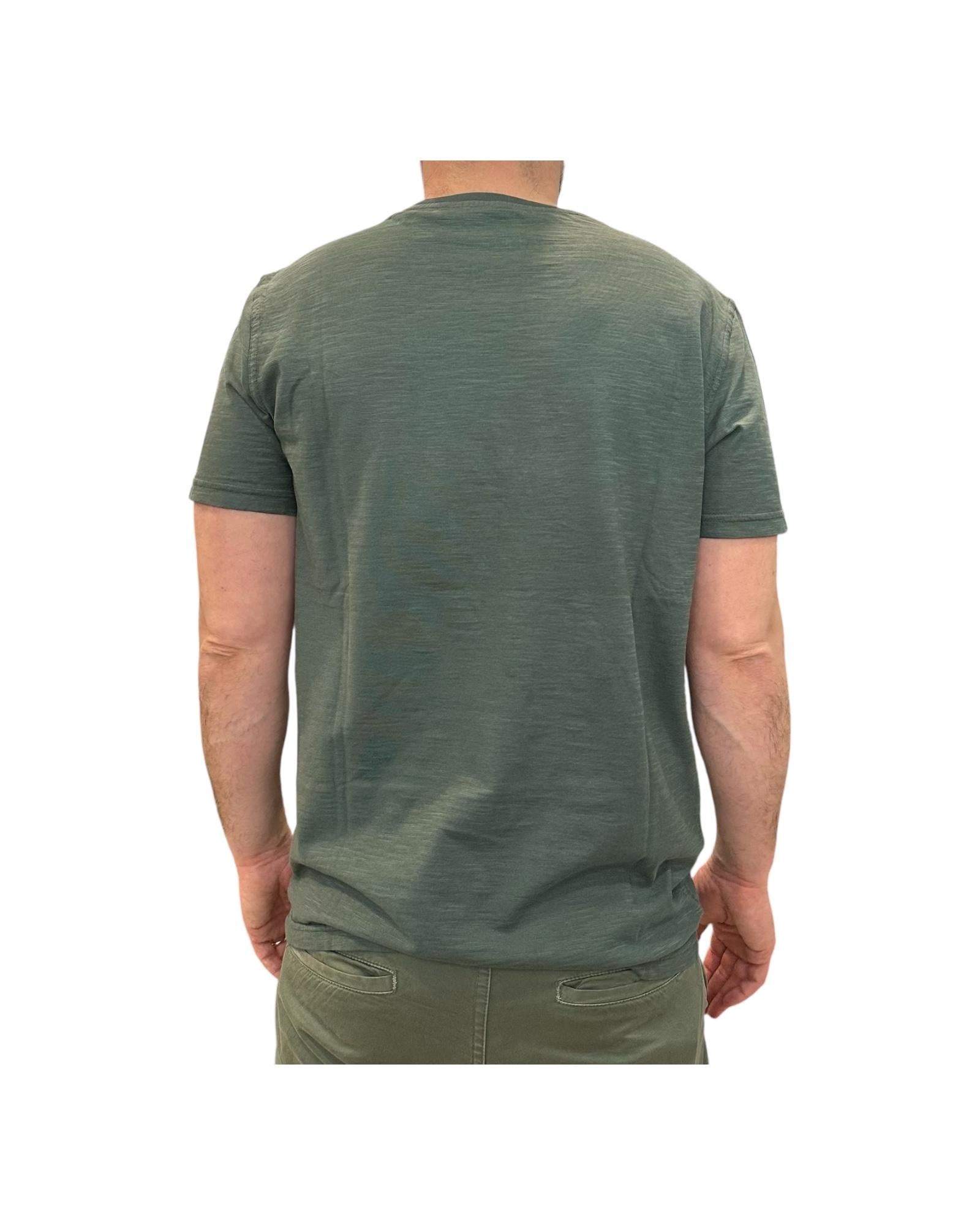 T-shirt Uomo Casco Bay Fiammata, green. 1001 GREEN BL'KER