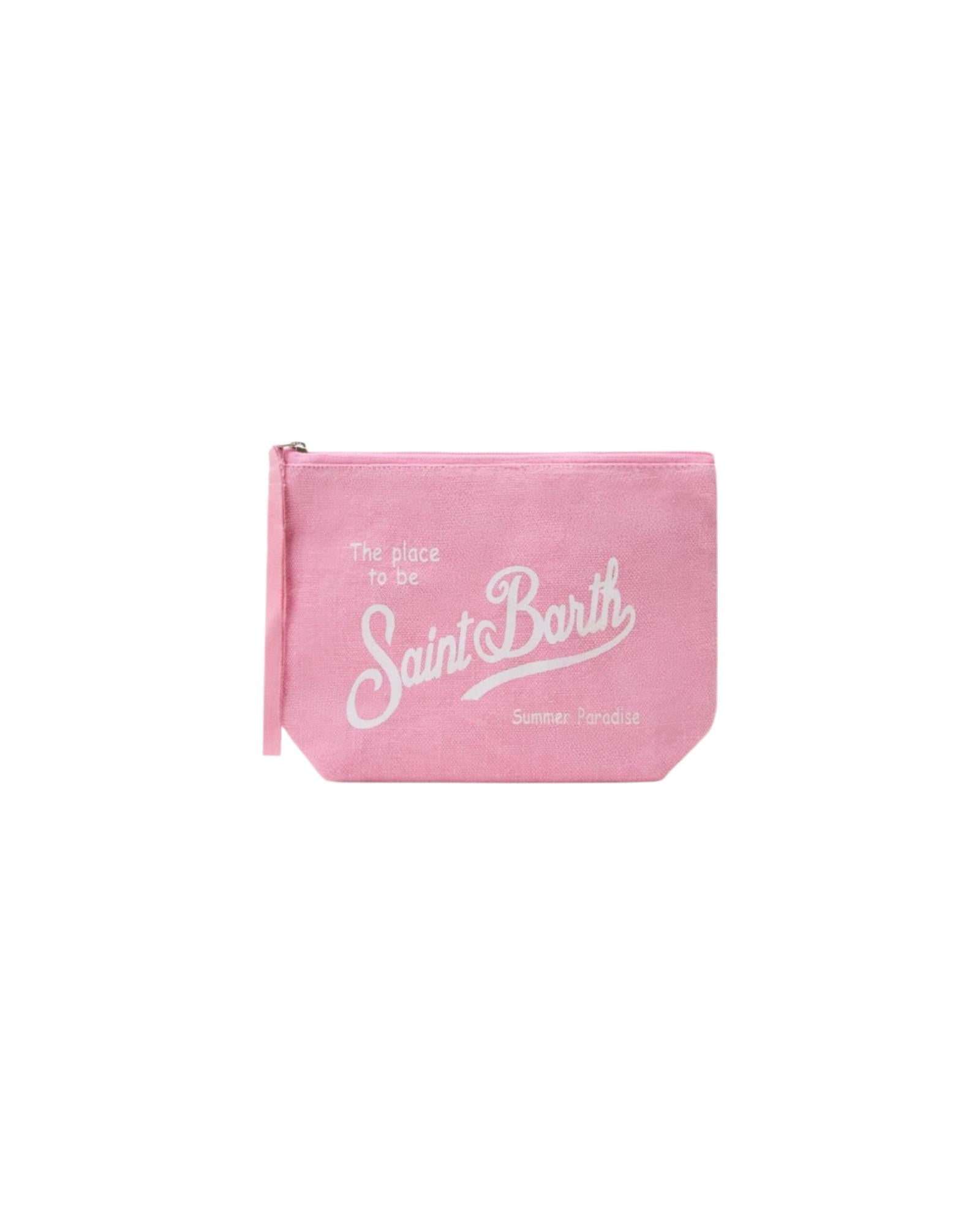 Pochette Aline in lino Pink ALI0004 00142L MC2 SAINT BARTH