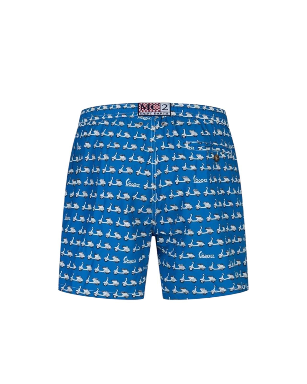 Costume uomo con stampa mini vespa LIG0003 02588H MC2 SAINT BARTH