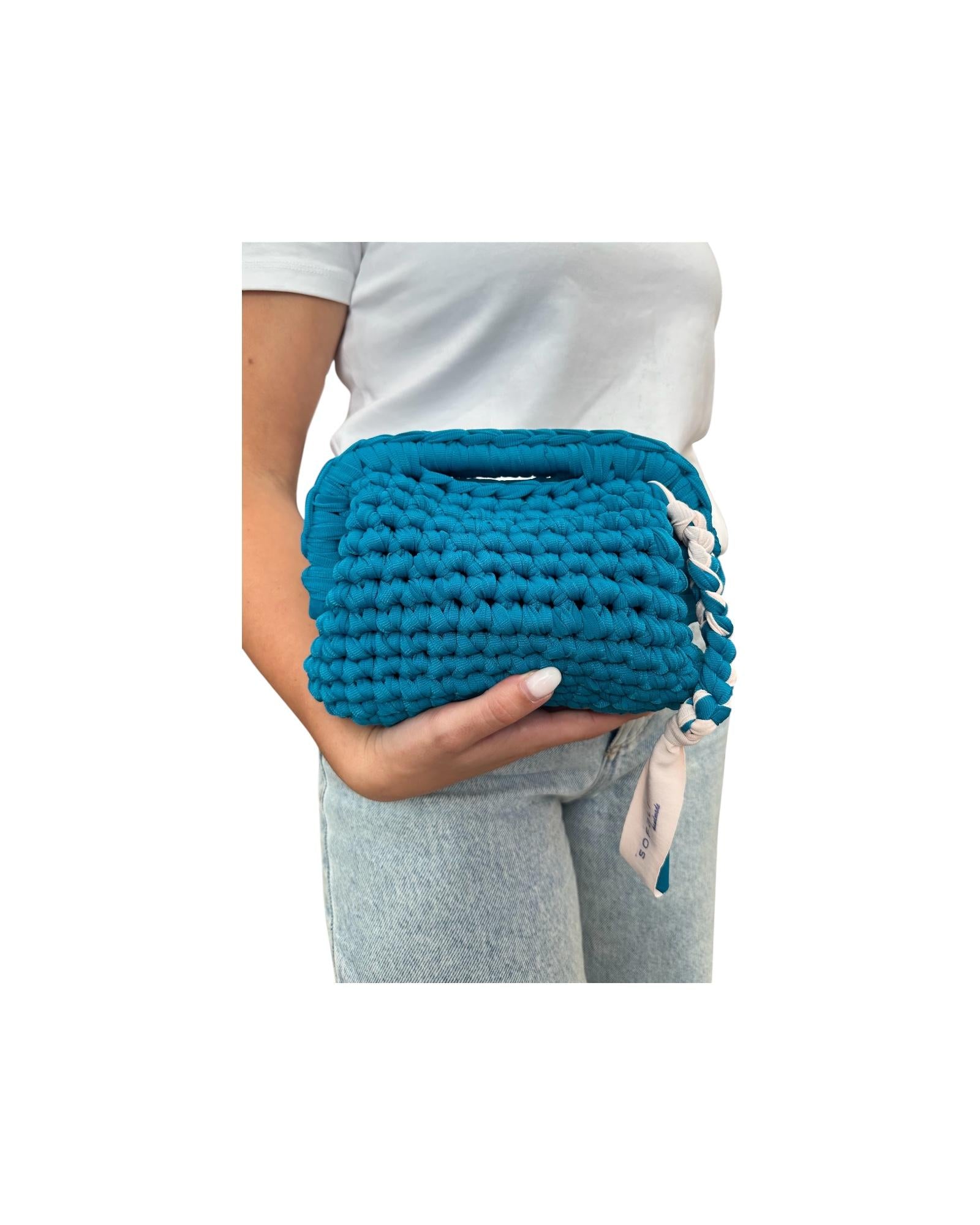 Clutch Bag Sofalina media Turchese SOFALINA TURCHESE SOFALI'
