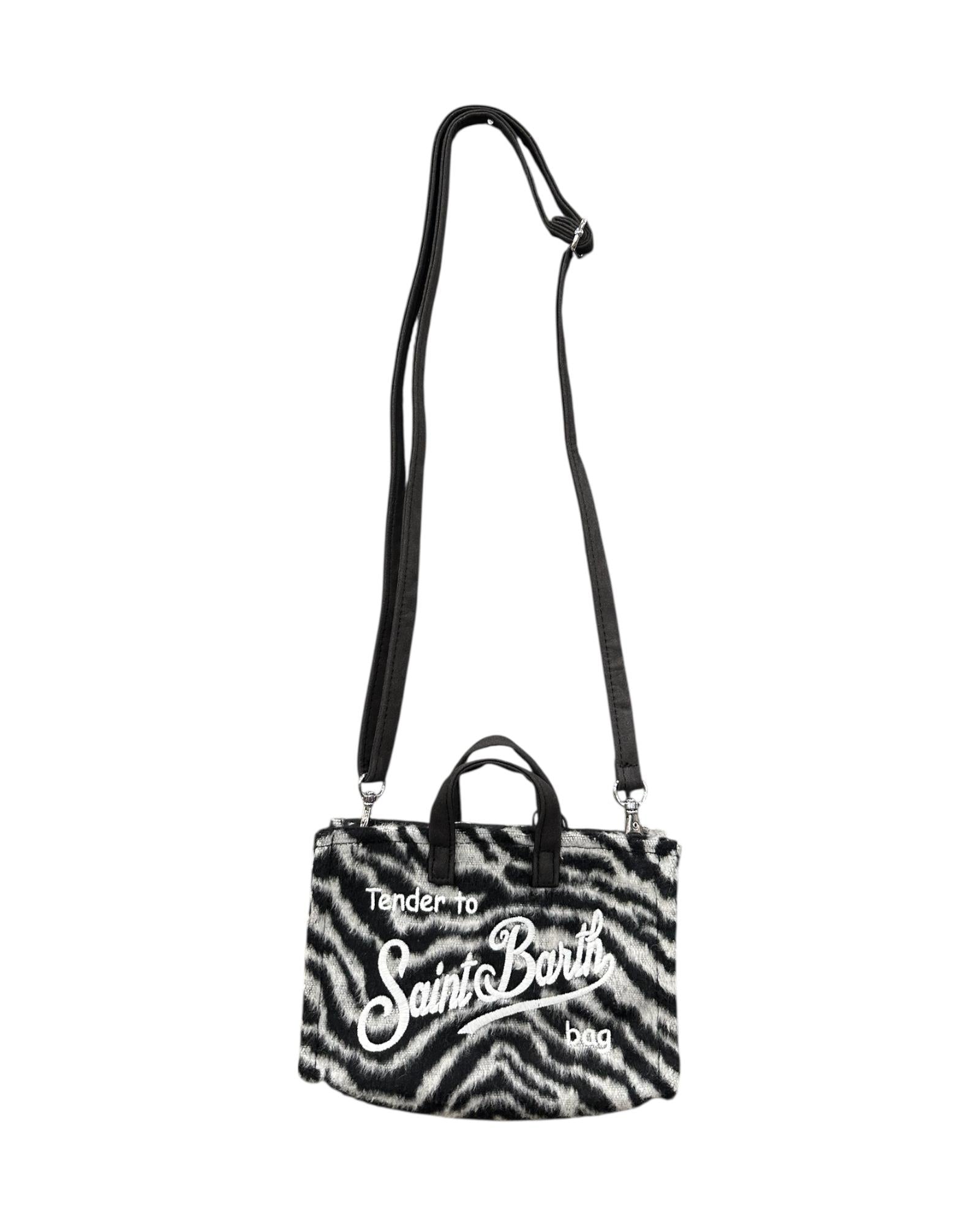 Phone Bag in misto lana Zebrata PHONE006 00269I MC2 SAINT BARTH