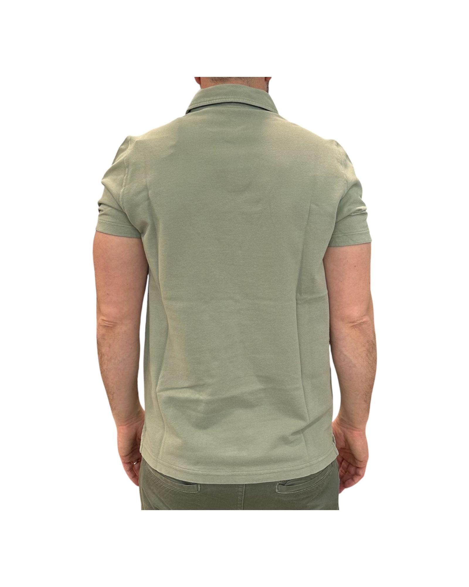 Polo uomo Rockland Sage Piquet senza bottoni 2005 SAGE BL'KER