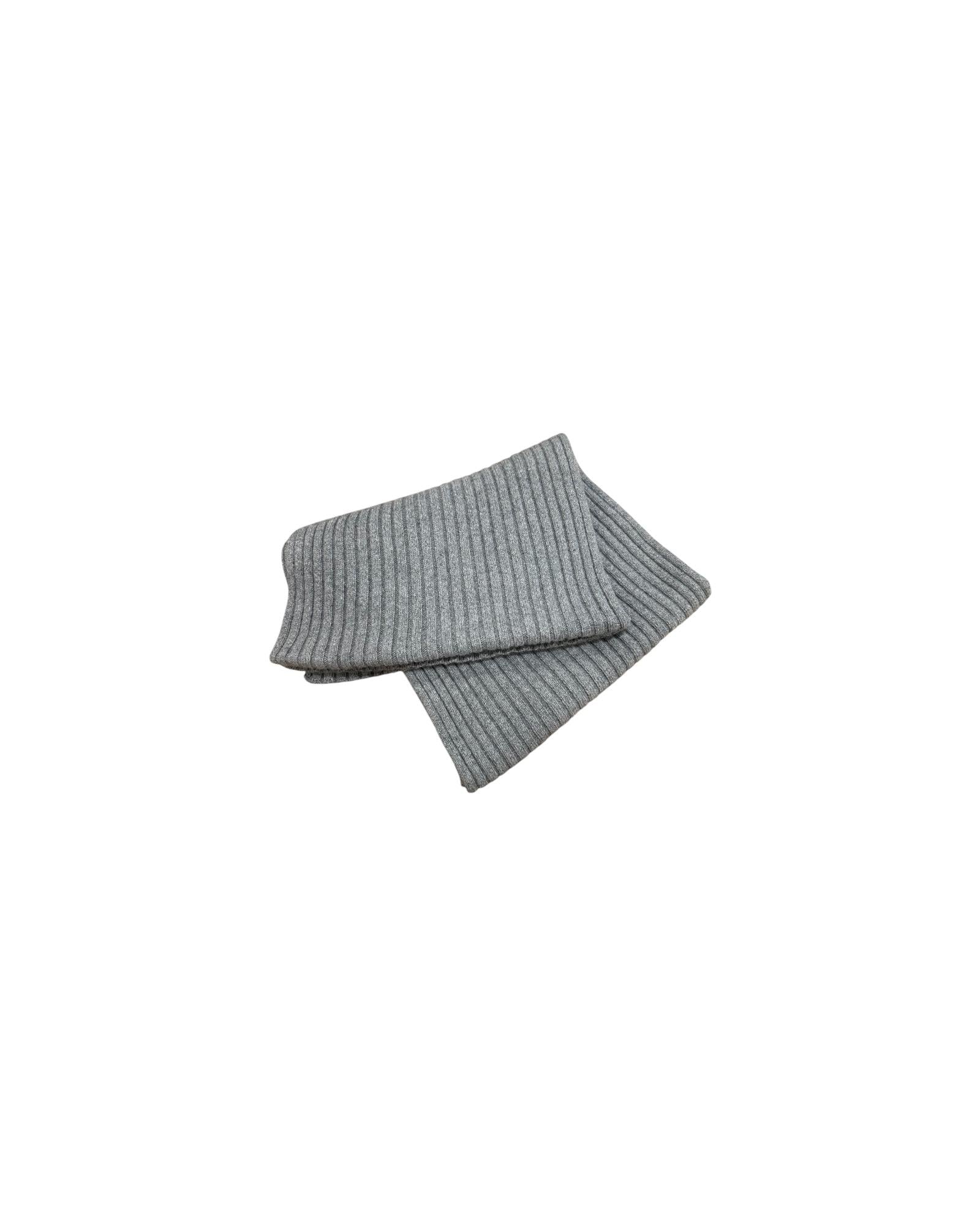 Sciarpa in cashmere a coste Grigio SCIARPA COSTA GRIGIO OPIFICIO MARECHIARO