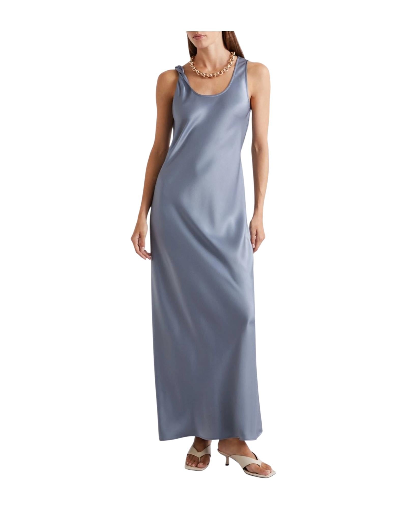 Abito con spalline in satin Carta da zucchero OVALE 001 MARELLA