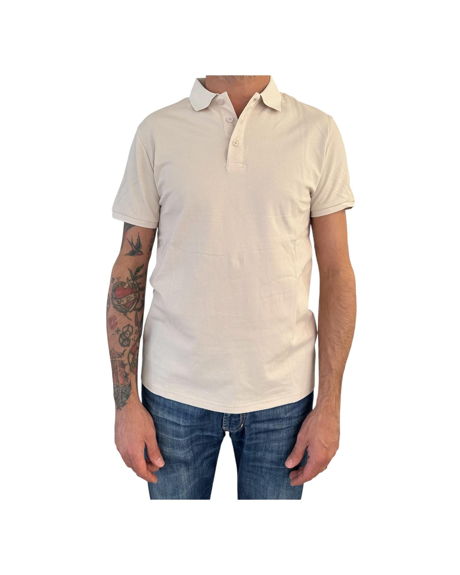 Polo in cotone Beige POLO COTONE BEIGE RE.VI.VAL