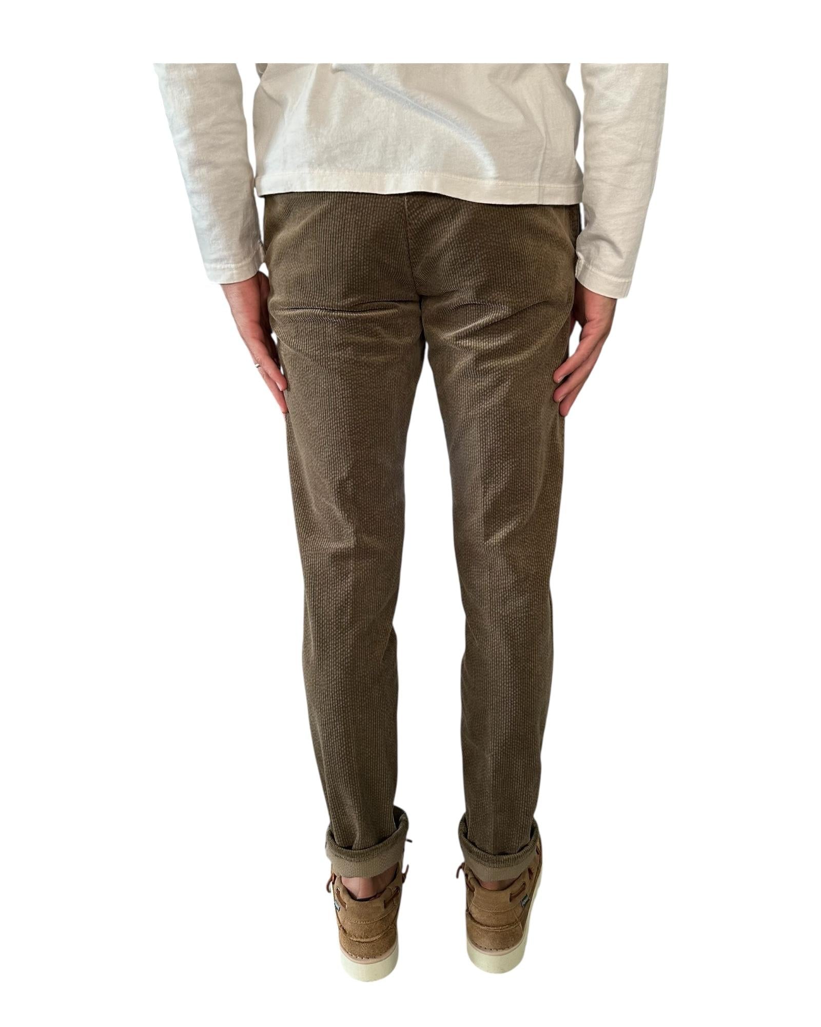 Pantalone SASA chino slim in velluto Fango A311SASA45TC321/TB 270 AT.P.CO