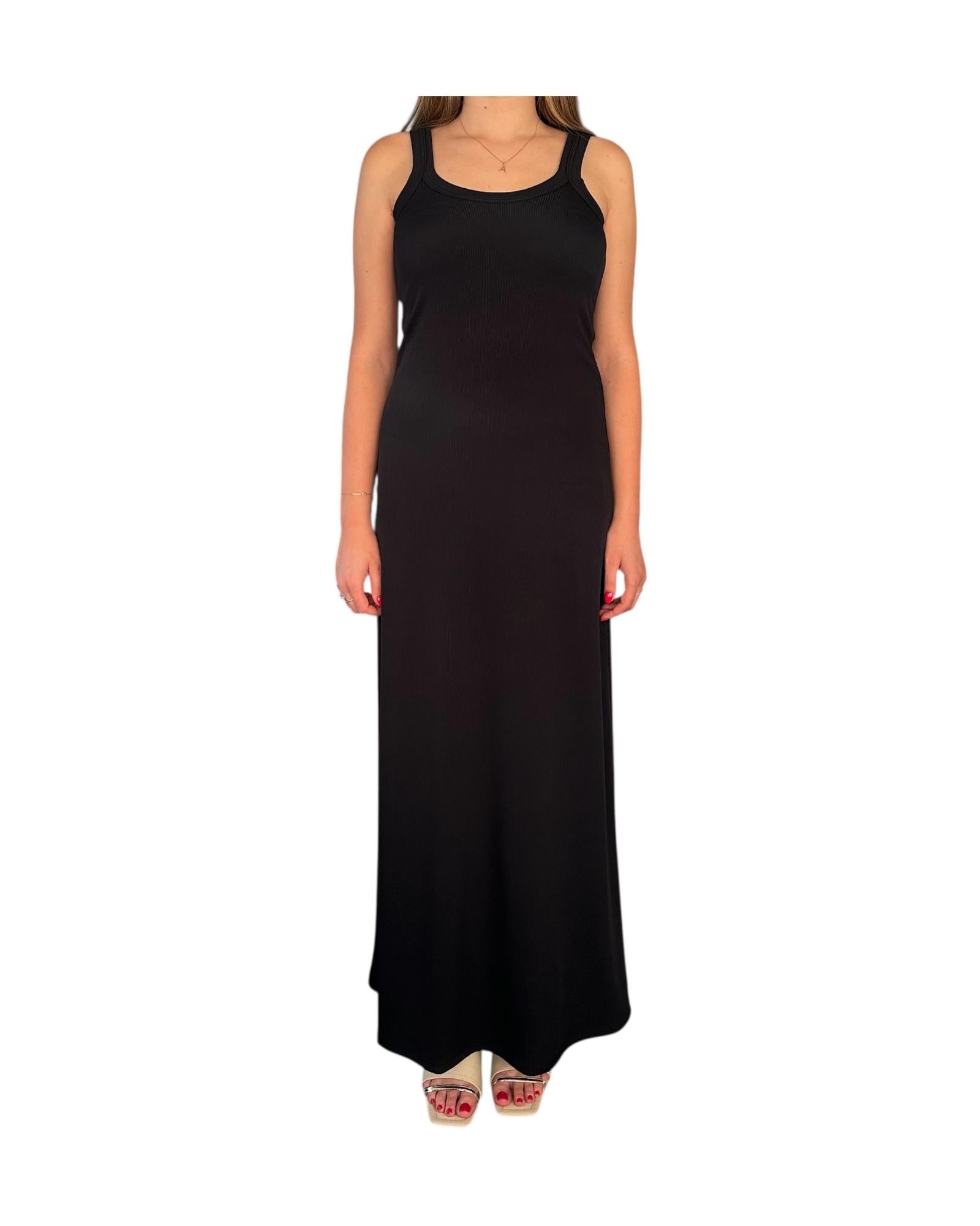 Vestito lungo nero 1956BK BLACK F**K