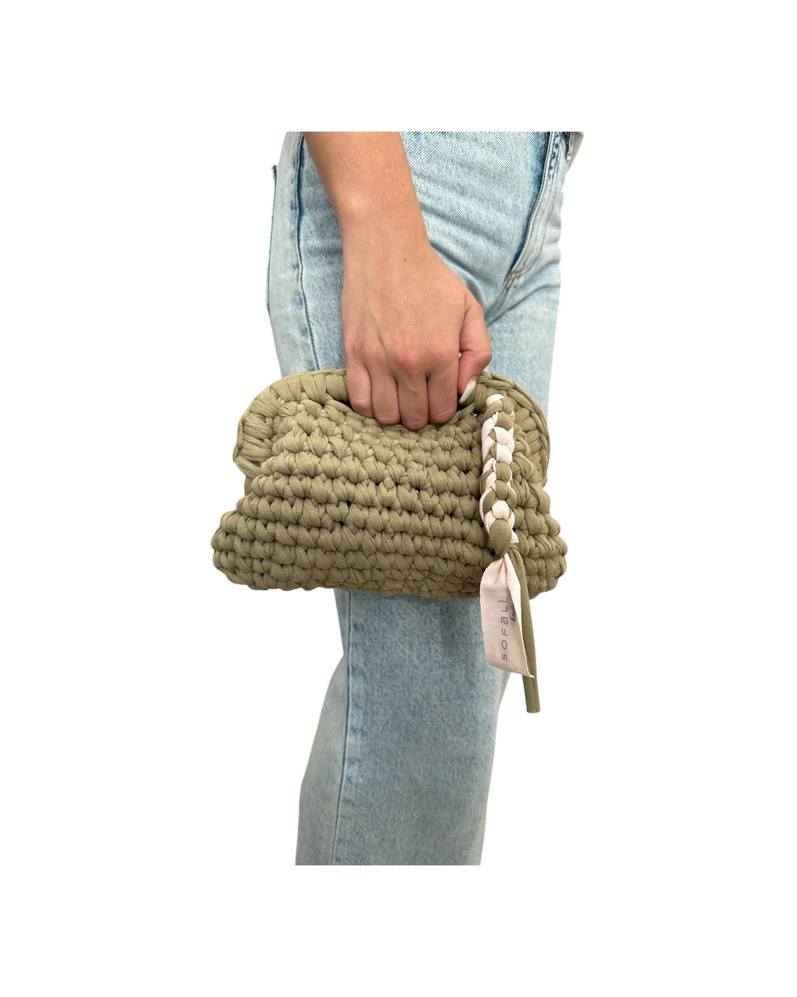 Clutch Bag Sofalina media Verde militare SOFALINA VERDE MILITARE SOFALI'
