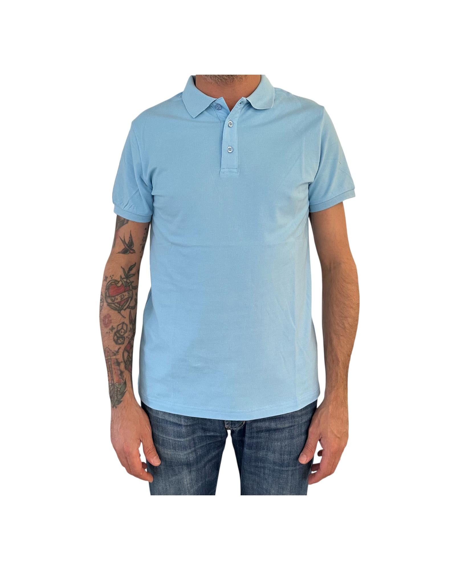 Polo in cotone Celeste POLO COTONE CELESTE RE.VI.VAL