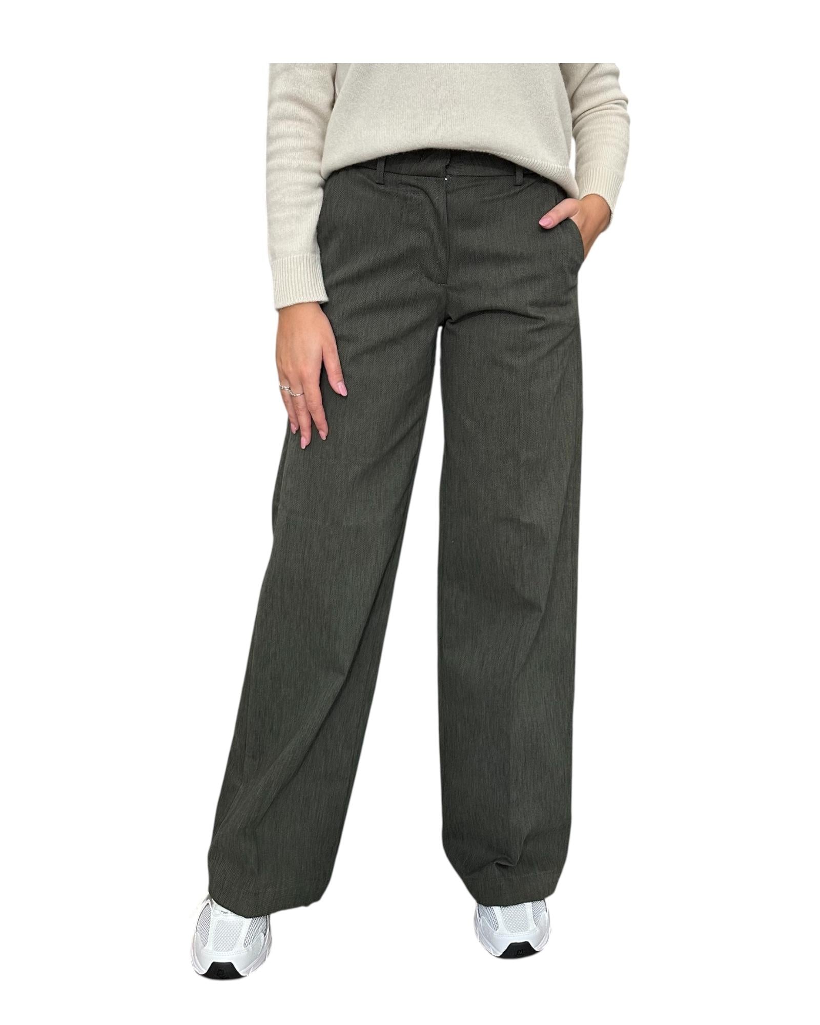Pantalone Green blackish denim K61364W BB9 K-way