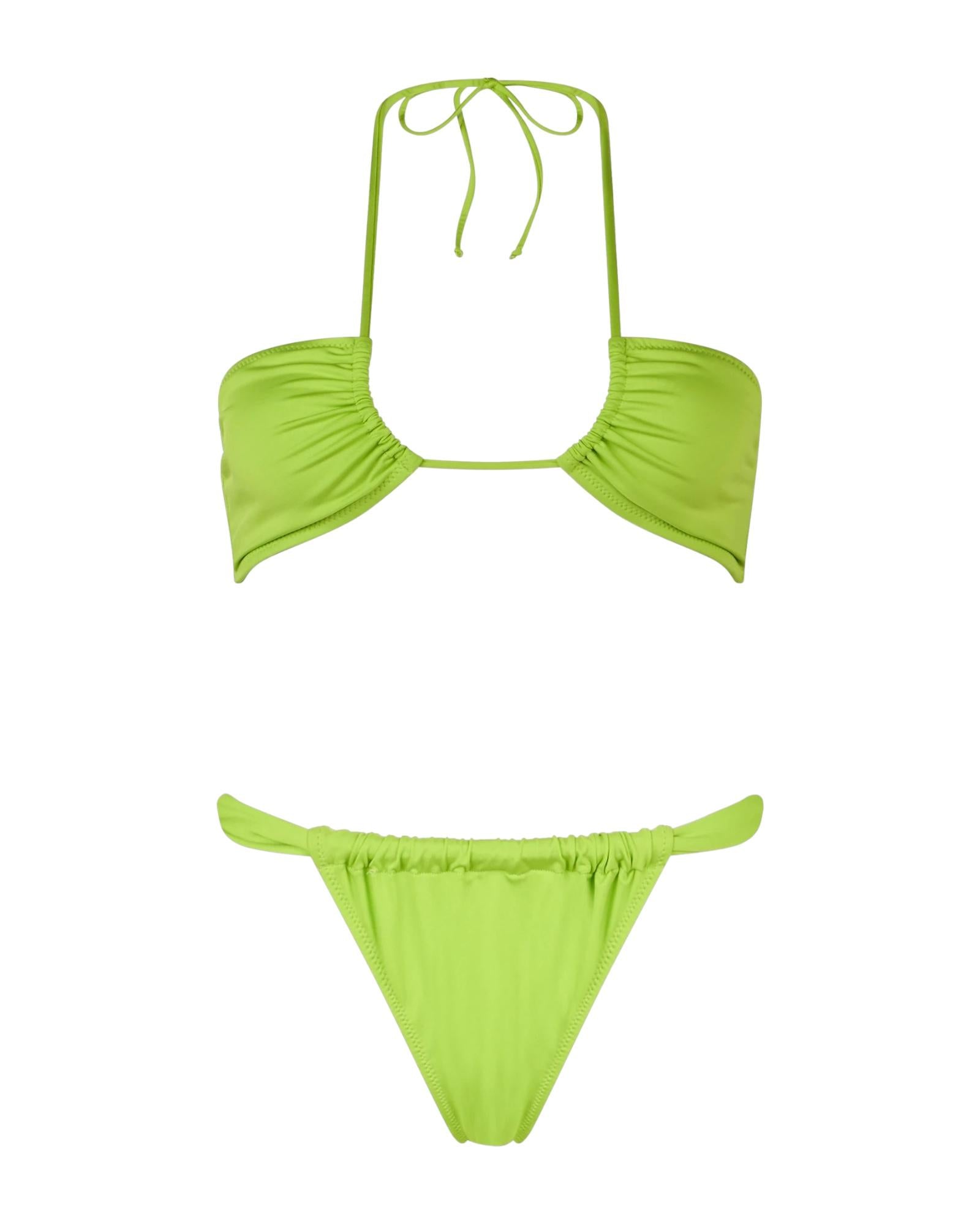 Costume Dahlia triangolo verde lime DAH0002 00141H MC2 SAINT BARTH
