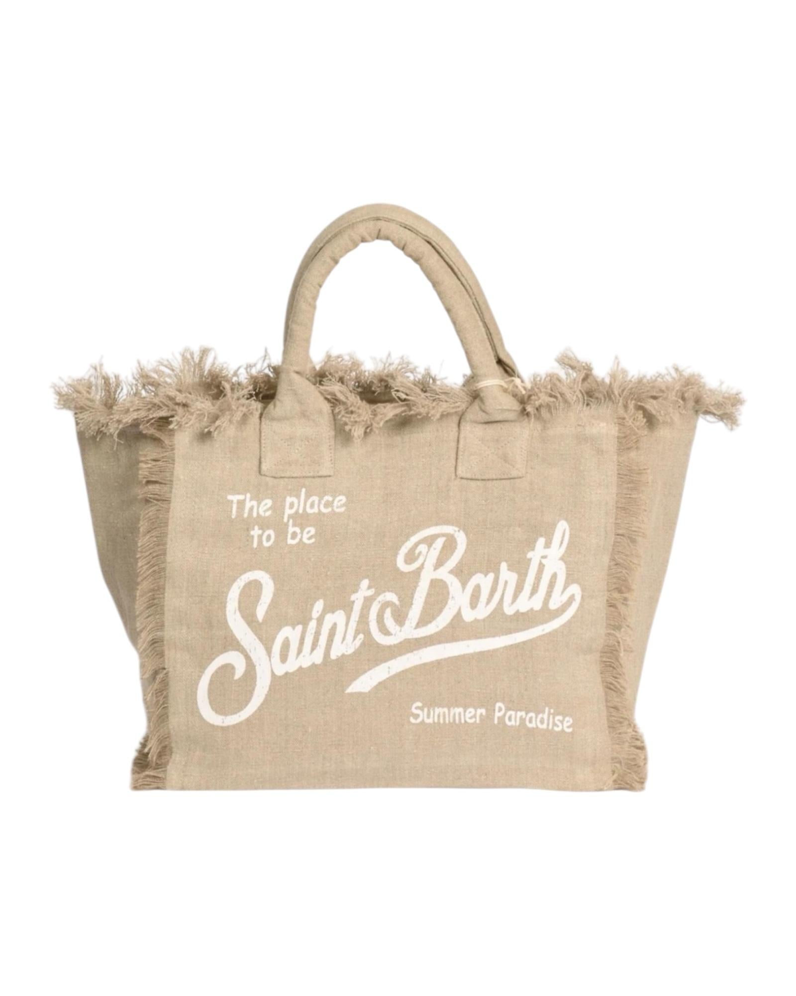 Borsa Vanity in lino beige VANI022 00275H MC2 SAINT BARTH