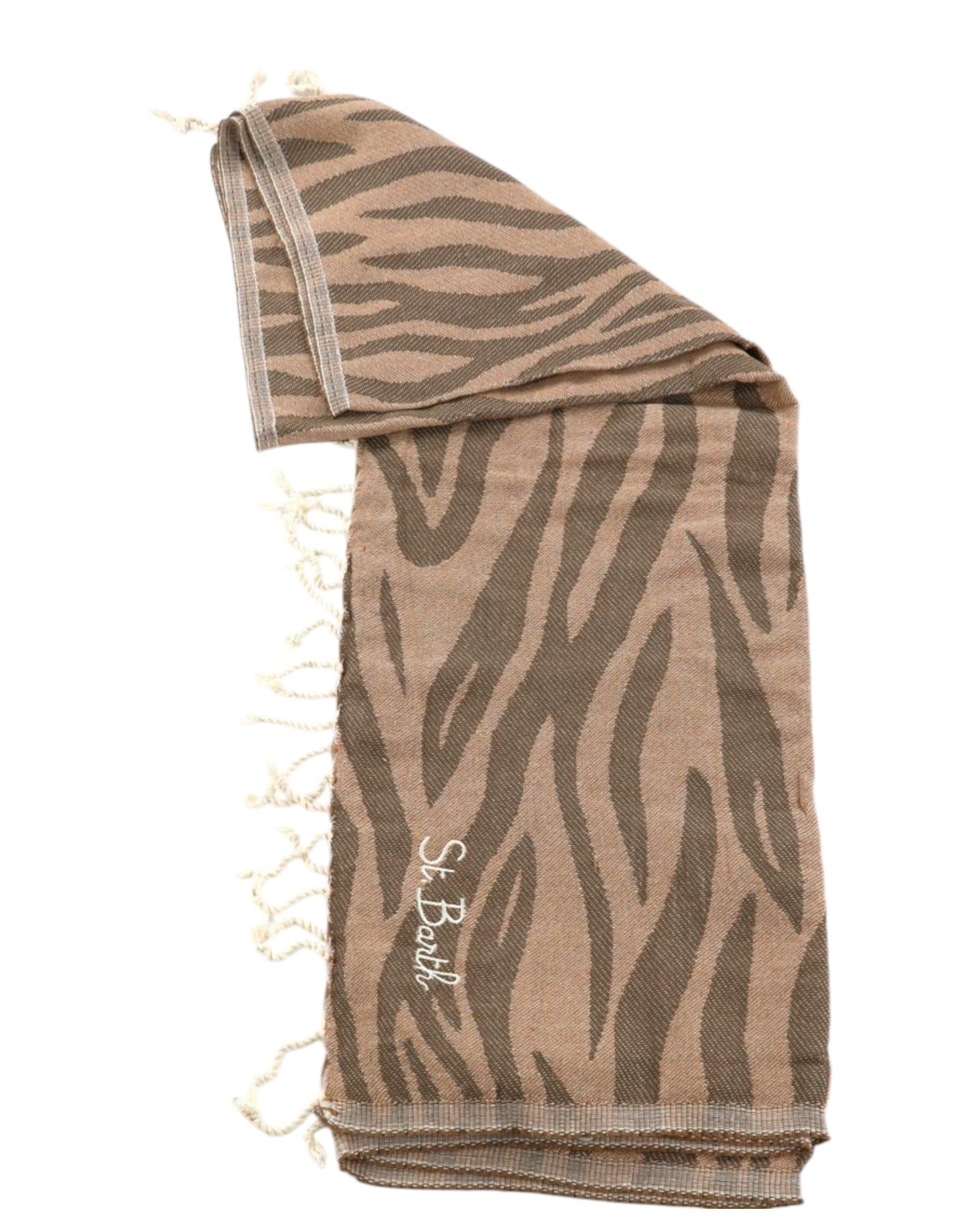 Telo mare Foutasin cotone jaquard animalier. FOUT009 02063H MC2 SAINT BARTH