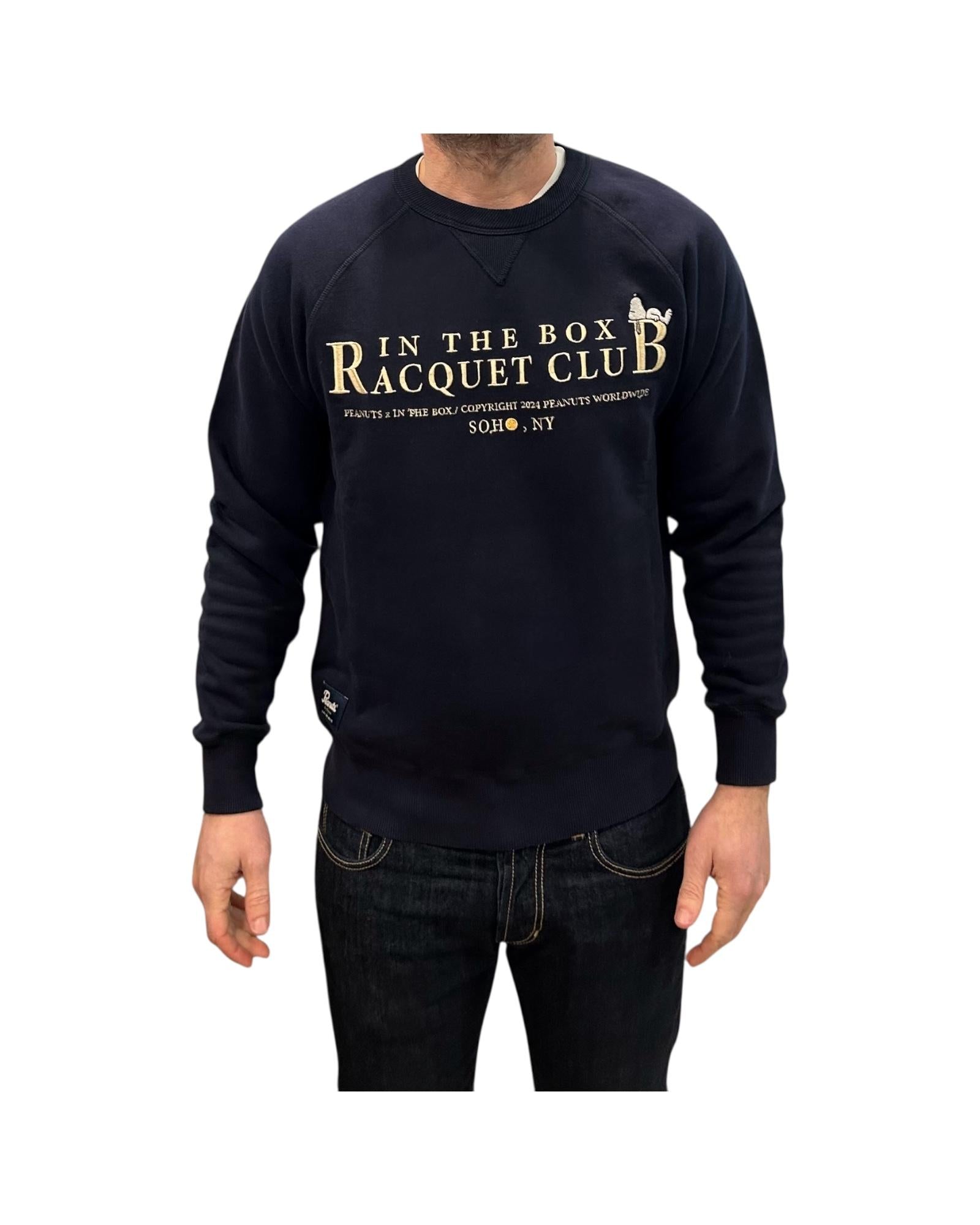 Felpa in cotone con ricamo Blu V240106 BLU SOcs in the box