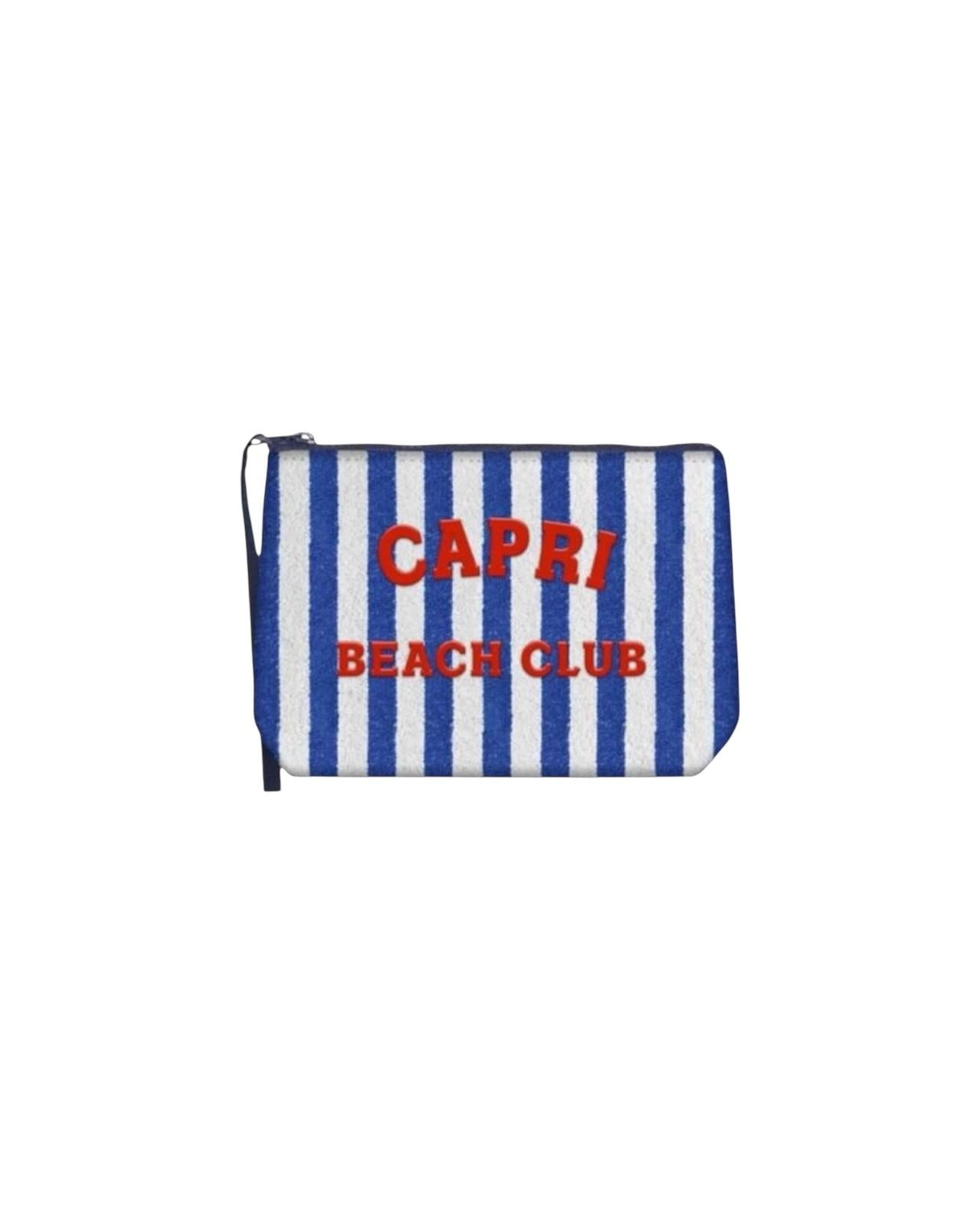 Pochette Aline in spugna con stampa Capri ALI0003 05313H MC2 SAINT BARTH