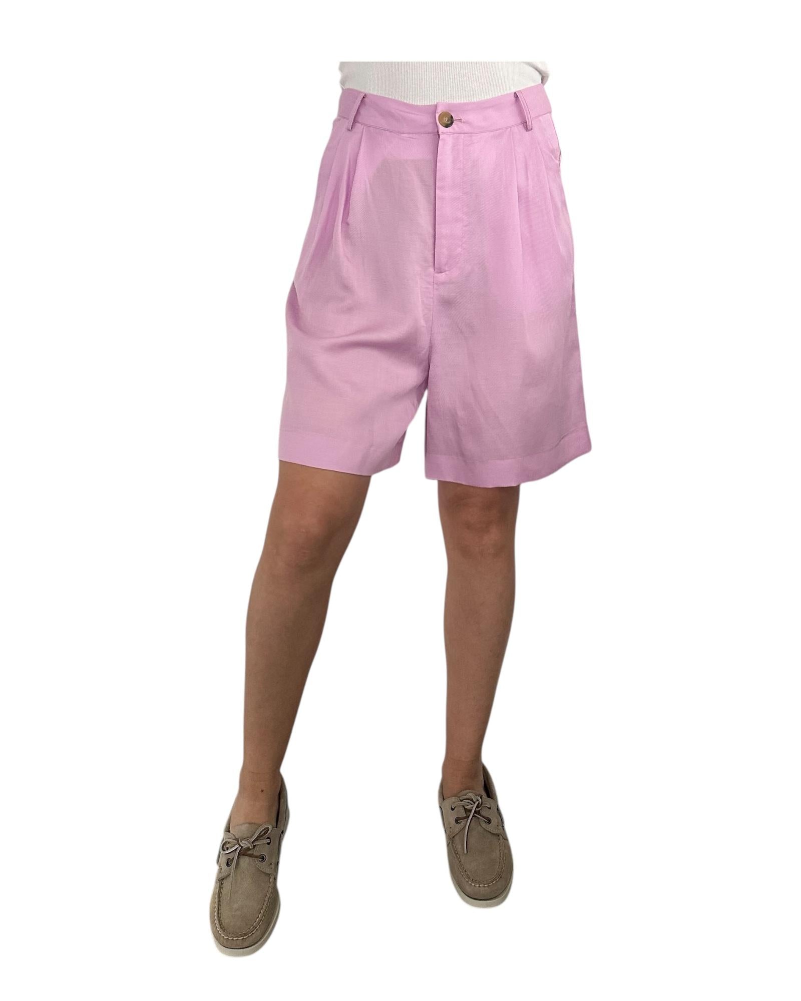 Bermuda misto lino Pink SP86 0004 Since're Paris