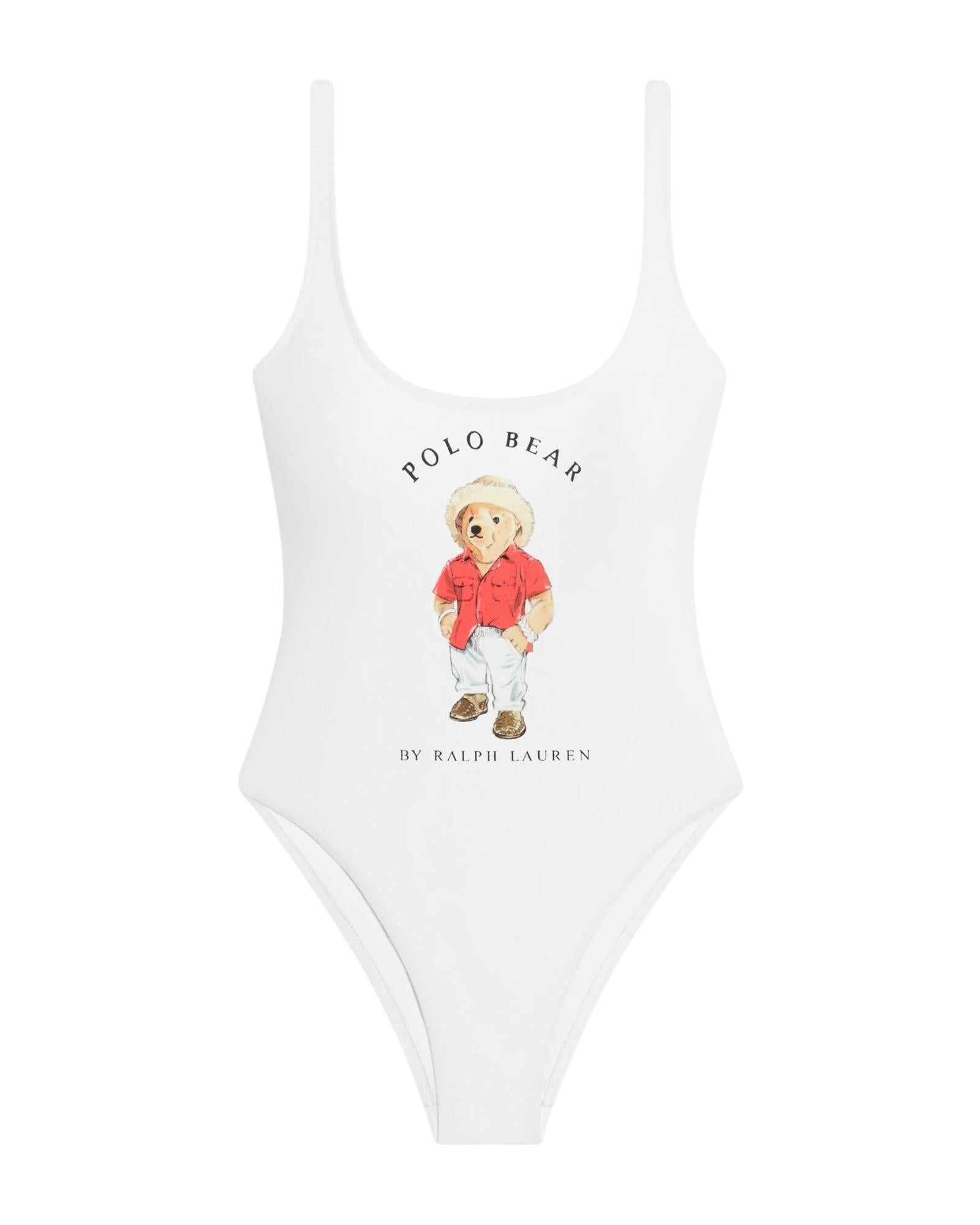 Costume intero Bear white 21598410 WHITE RALPH LAUREN