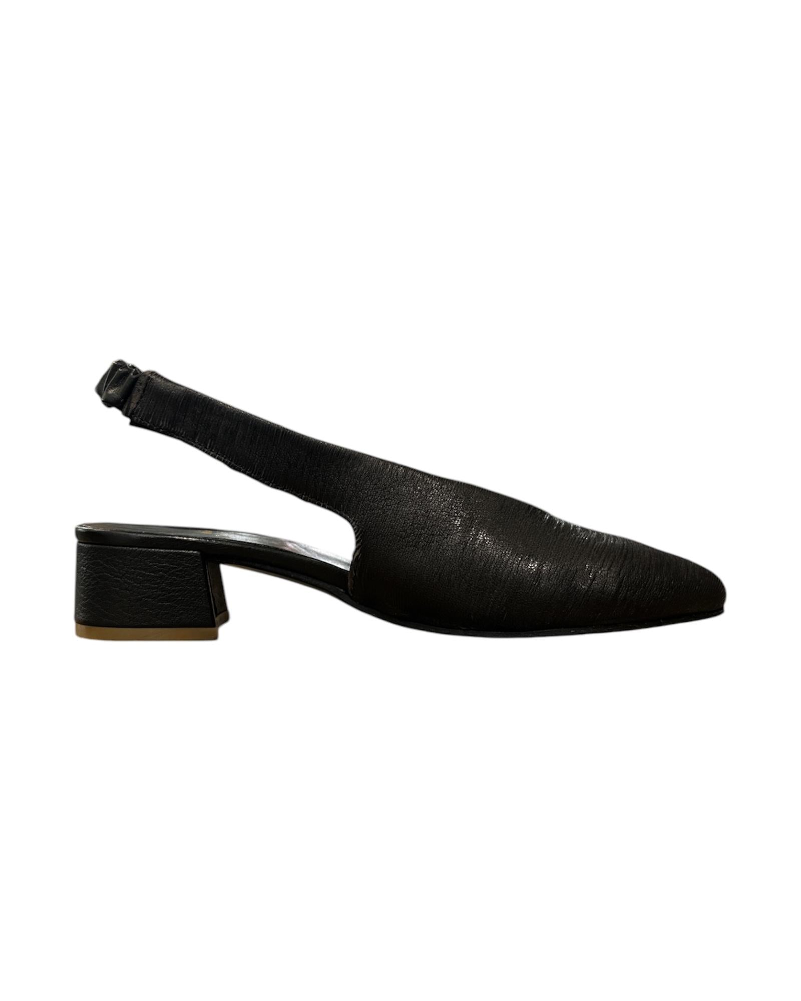 Slingback laminato Nero 181 21 INTAGLIATO NERO NICHE