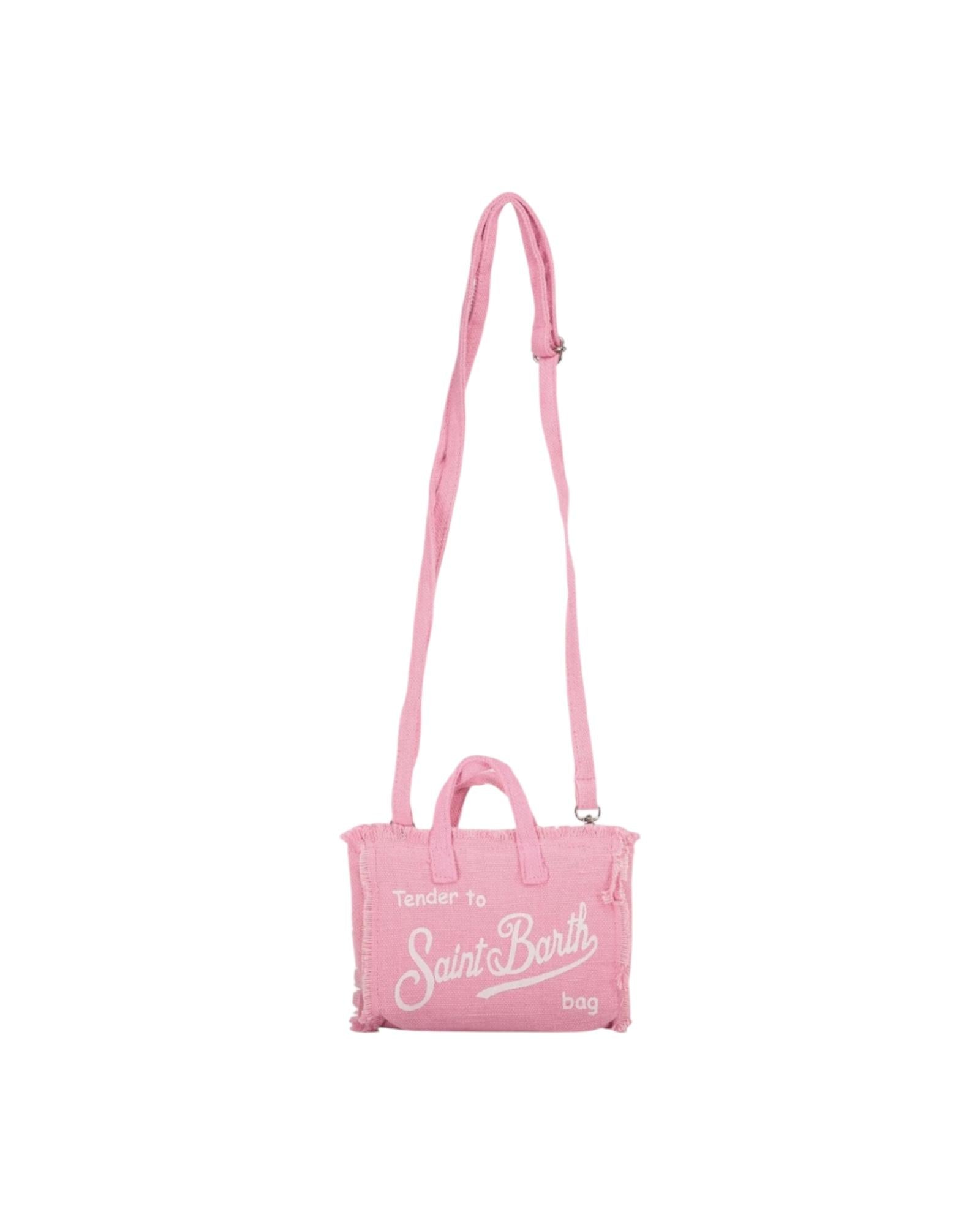 Phone bag in lino rosa PHONE002 01332H MC2 SAINT BARTH