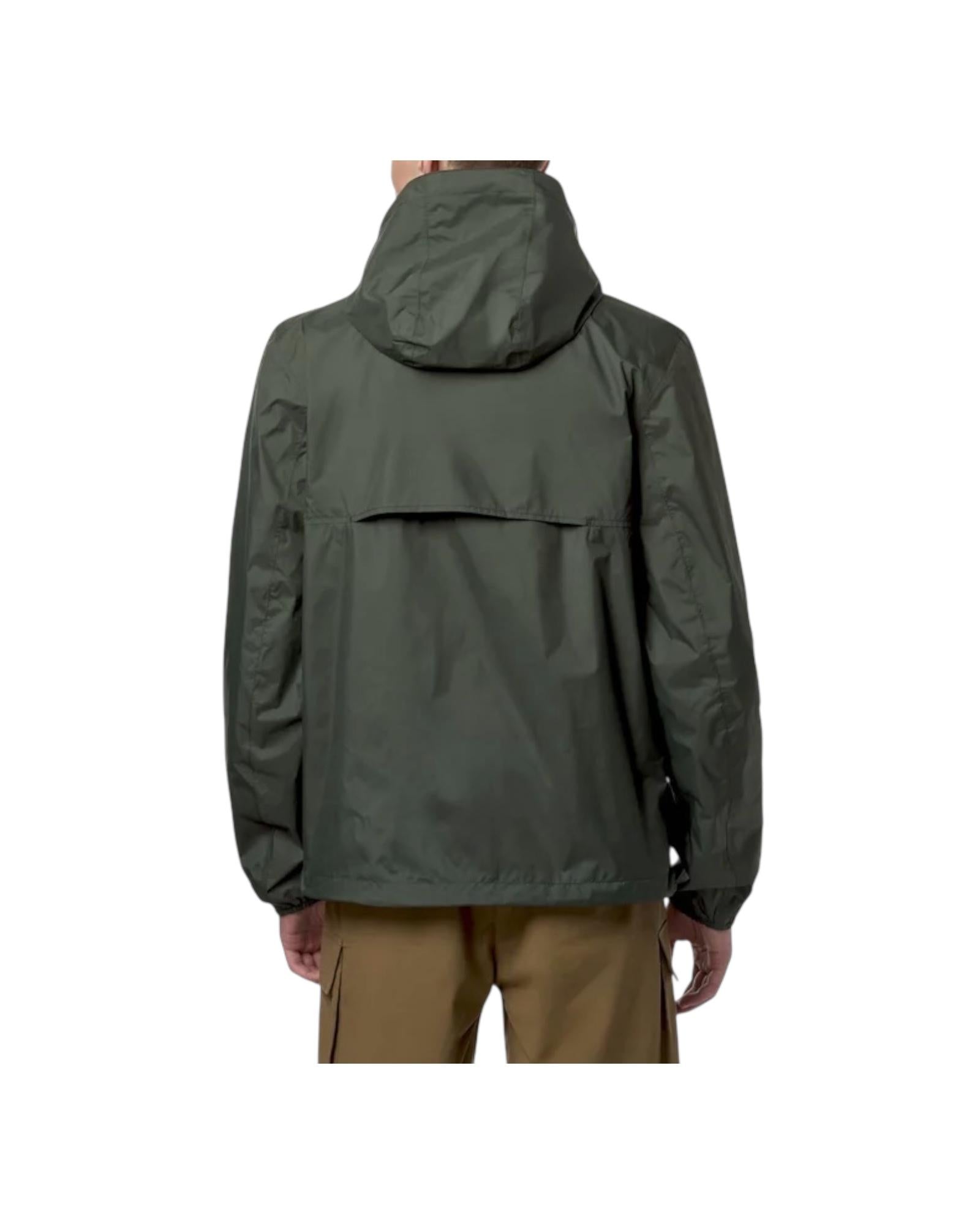 Giacca corta Jake reversibile Green blackish black pure. K2124EW AGQ K-way